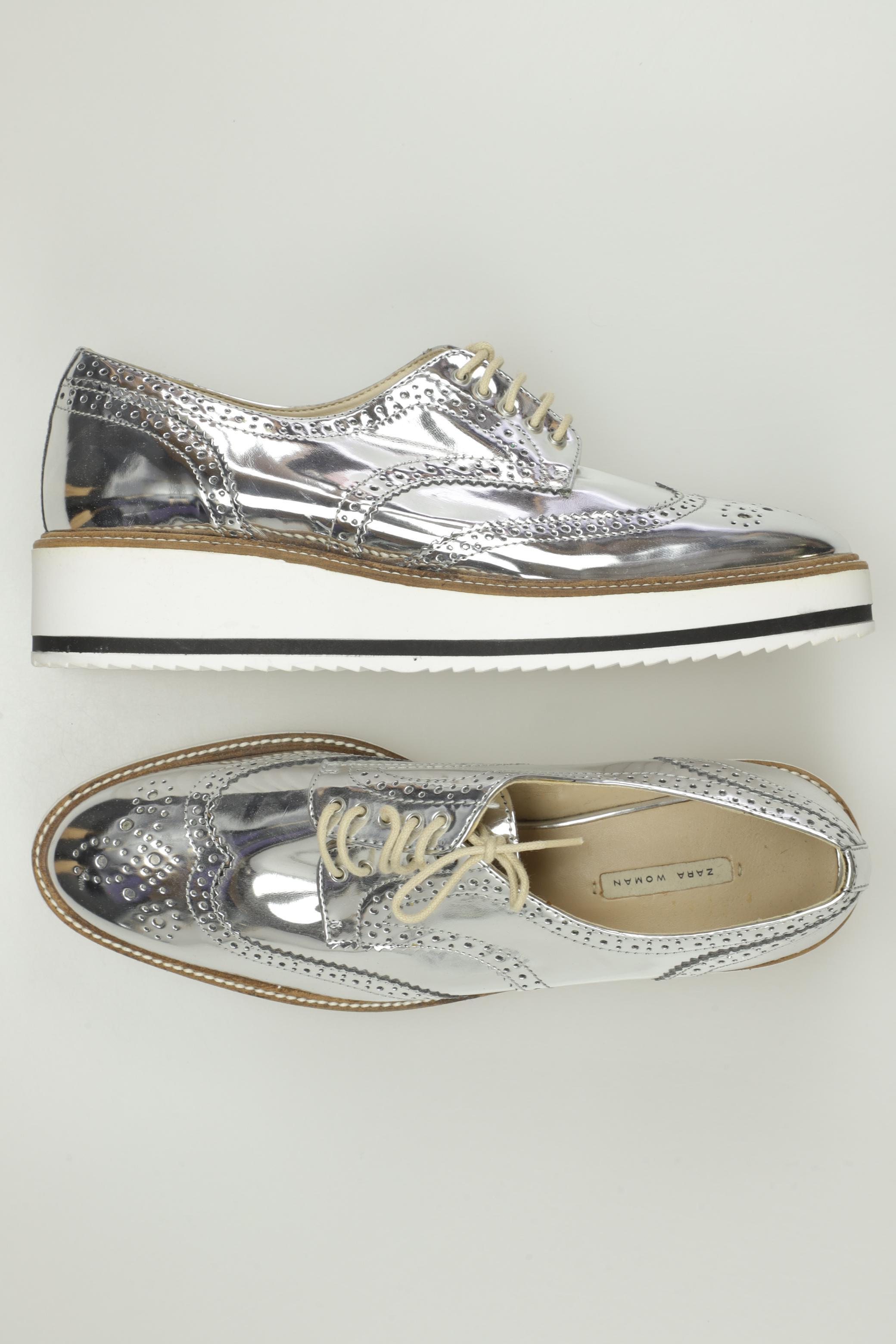 

Zara Damen Halbschuh, silber, Gr. 41