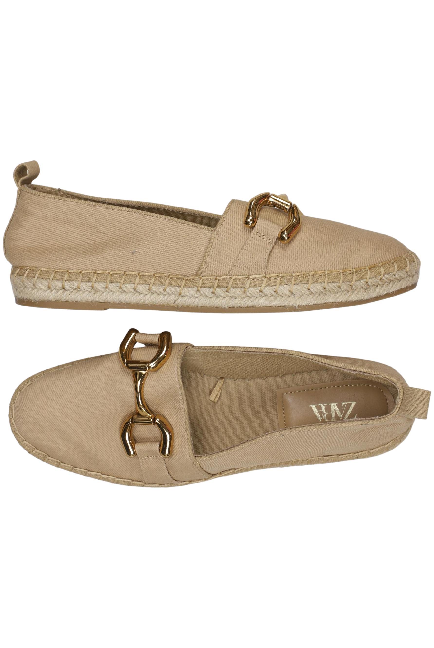 

Zara Damen Halbschuh, beige, Gr. 38