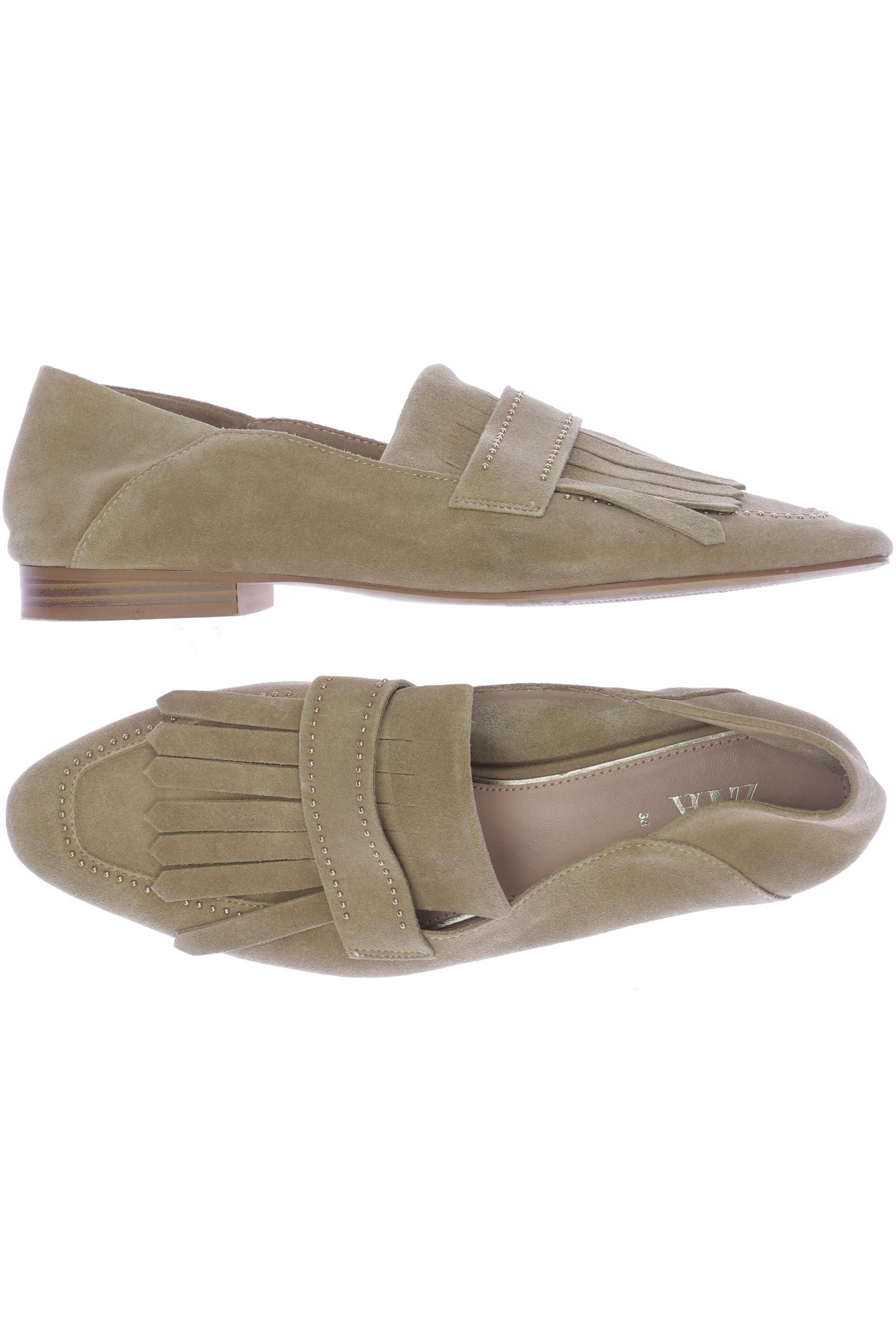 

Zara Damen Halbschuh, beige, Gr. 38