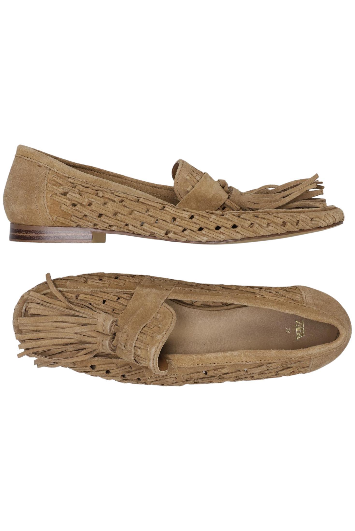 

Zara Damen Halbschuh, beige, Gr. 38