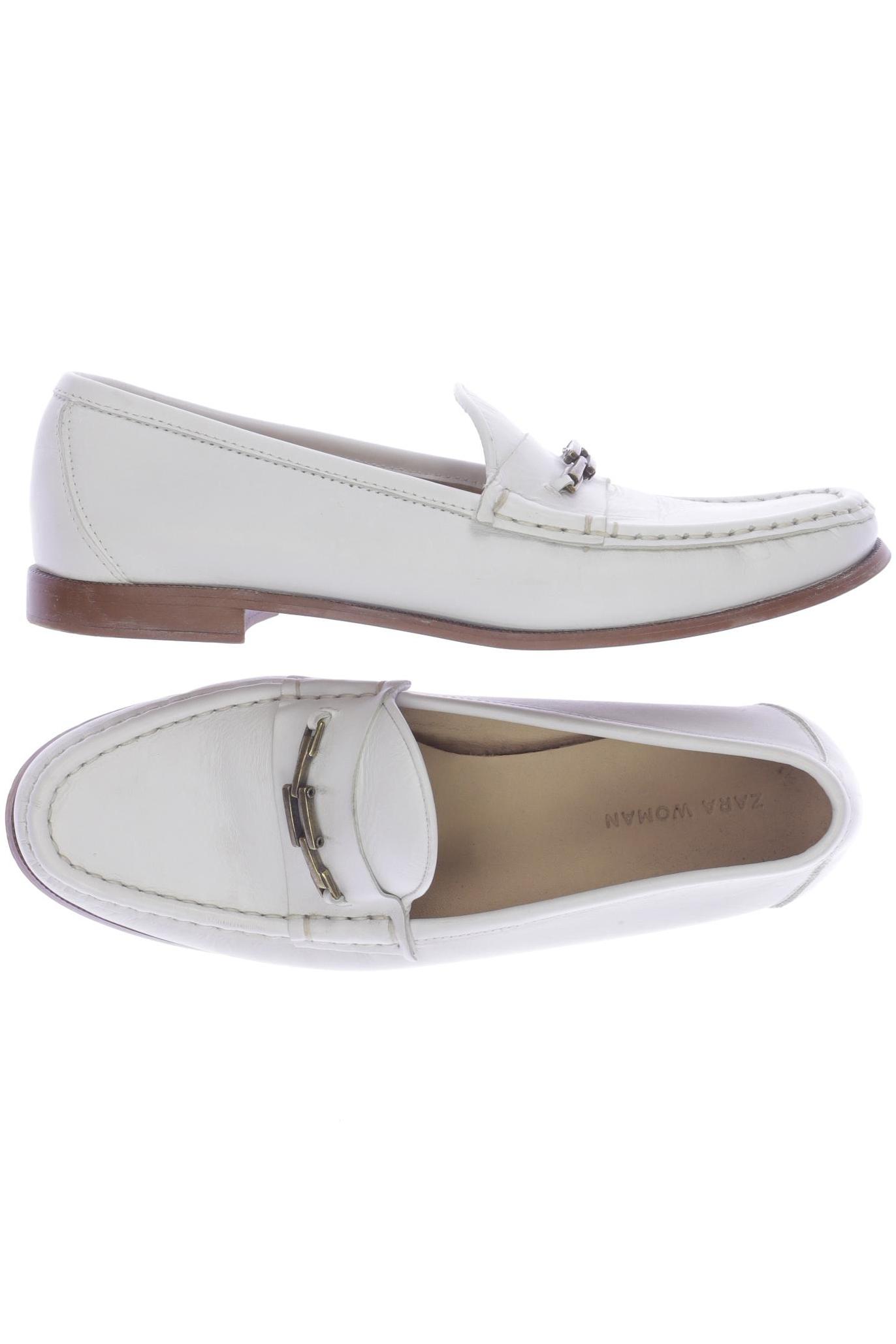 

ZARA Damen Halbschuh, weiß