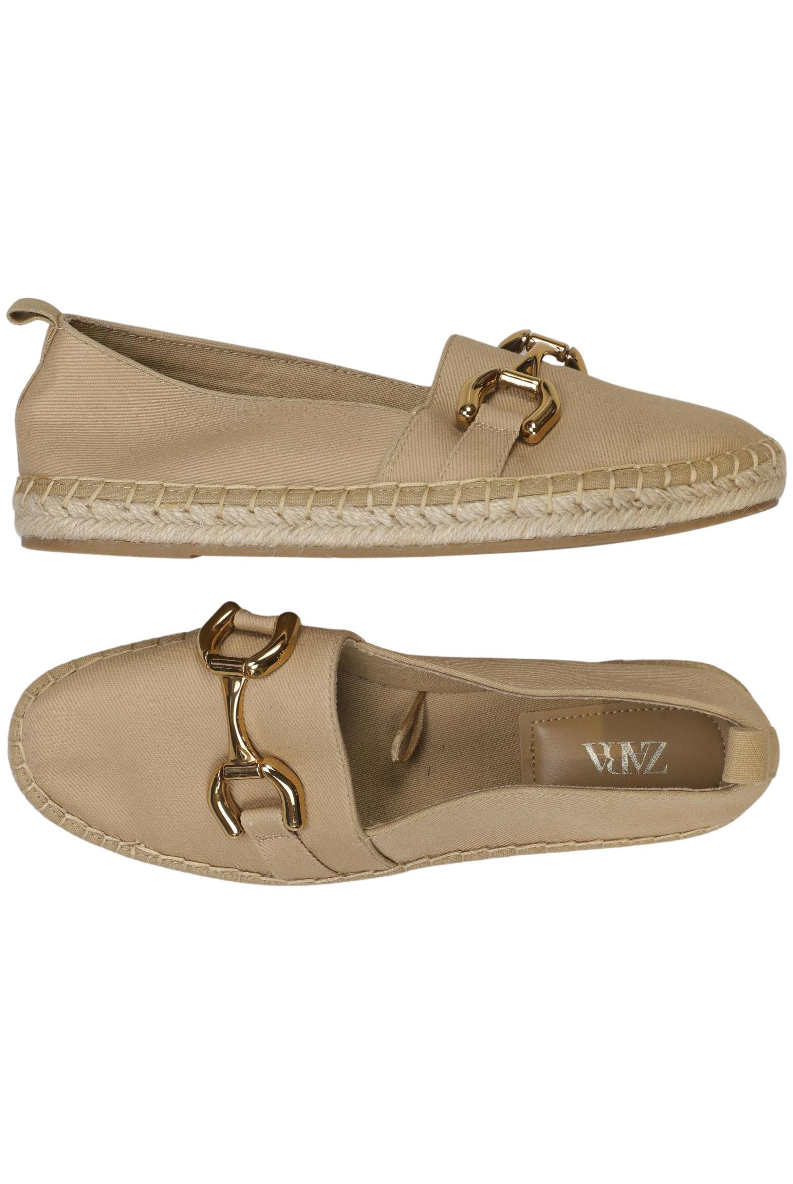 

Zara Damen Halbschuh, beige, Gr. 39