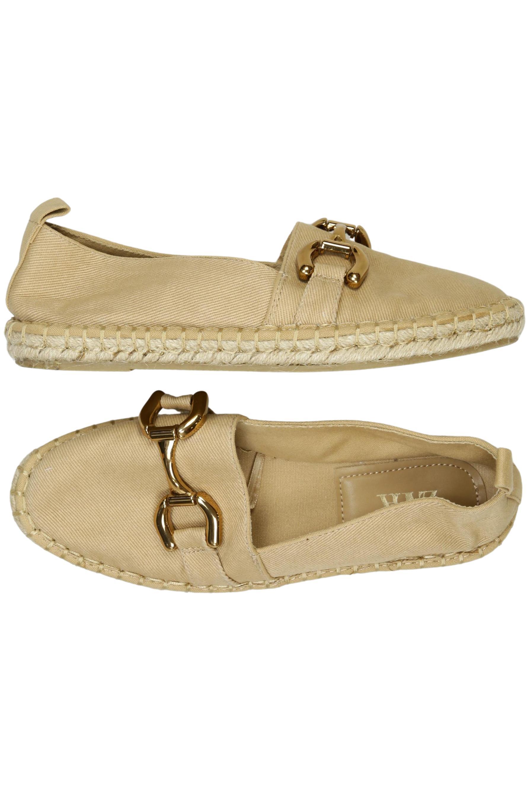 

Zara Damen Halbschuh, beige, Gr. 36