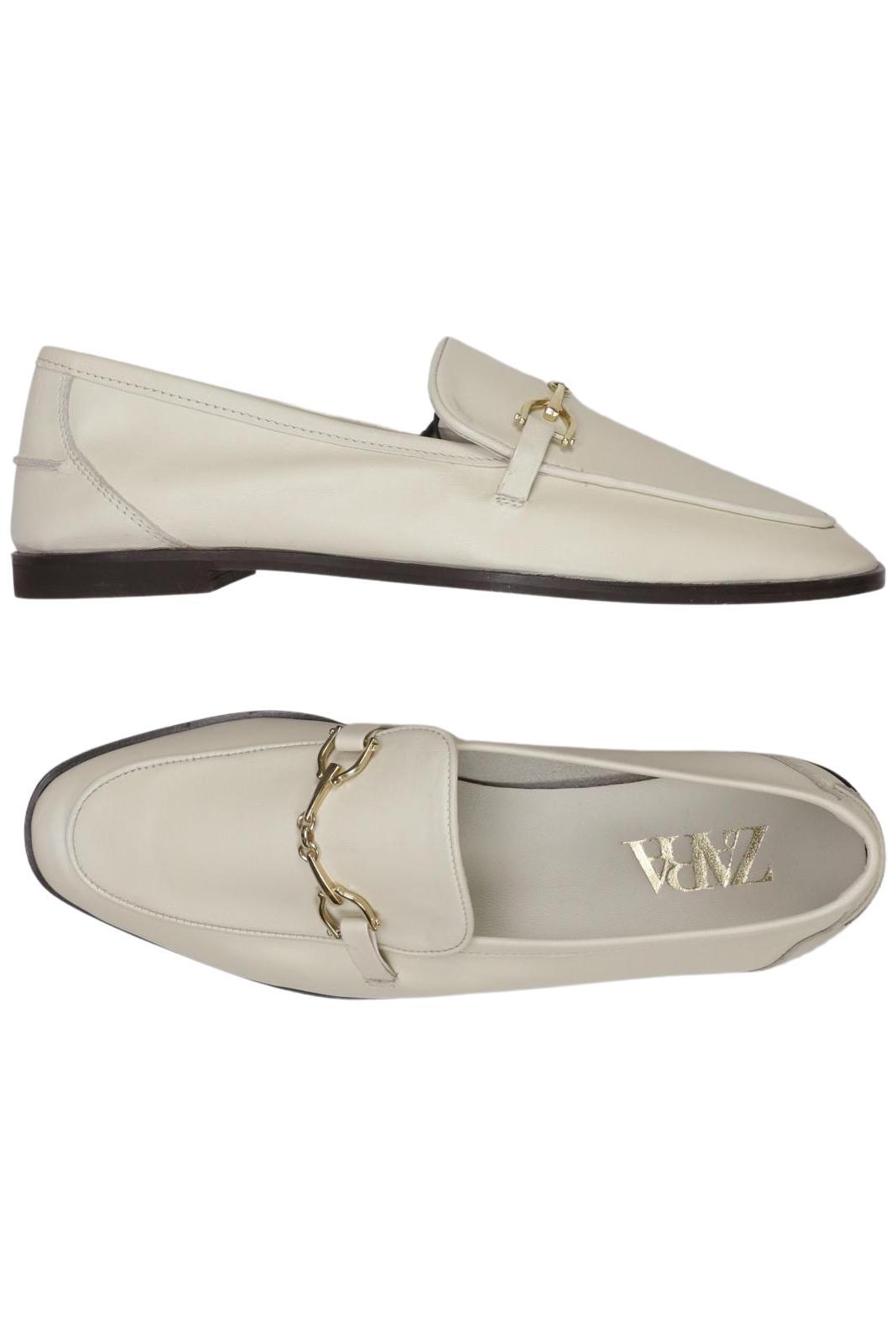 

Zara Damen Halbschuh, cremeweiß, Gr. 38