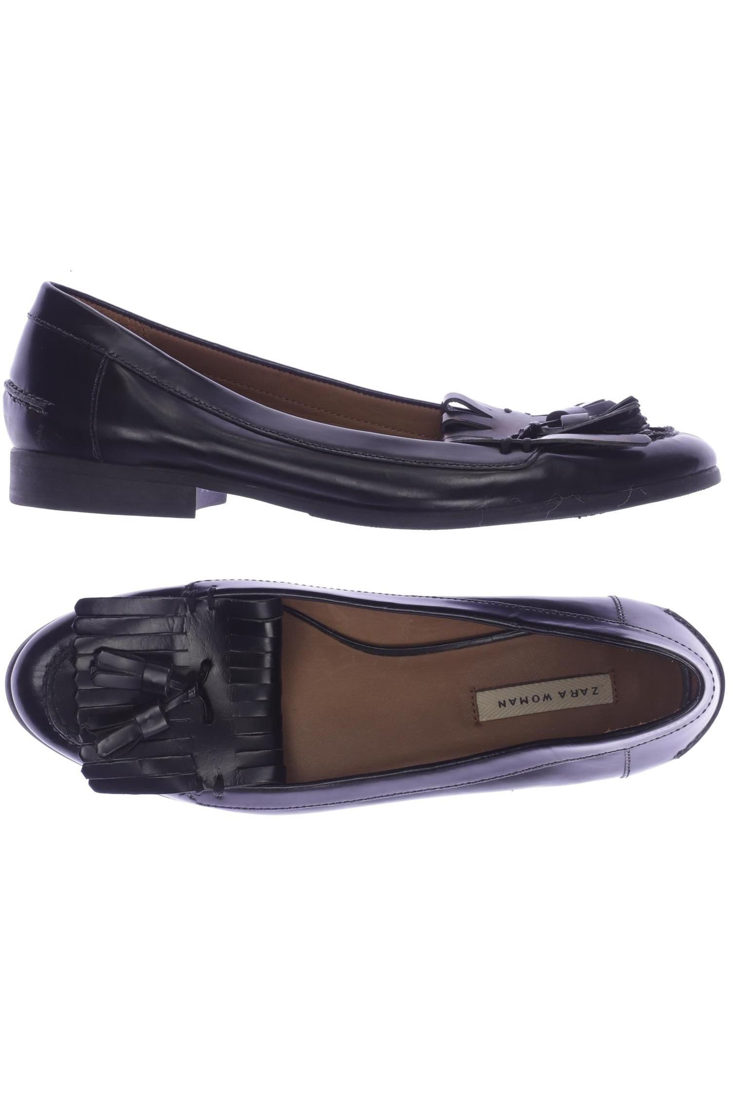 

ZARA Damen Halbschuh, schwarz