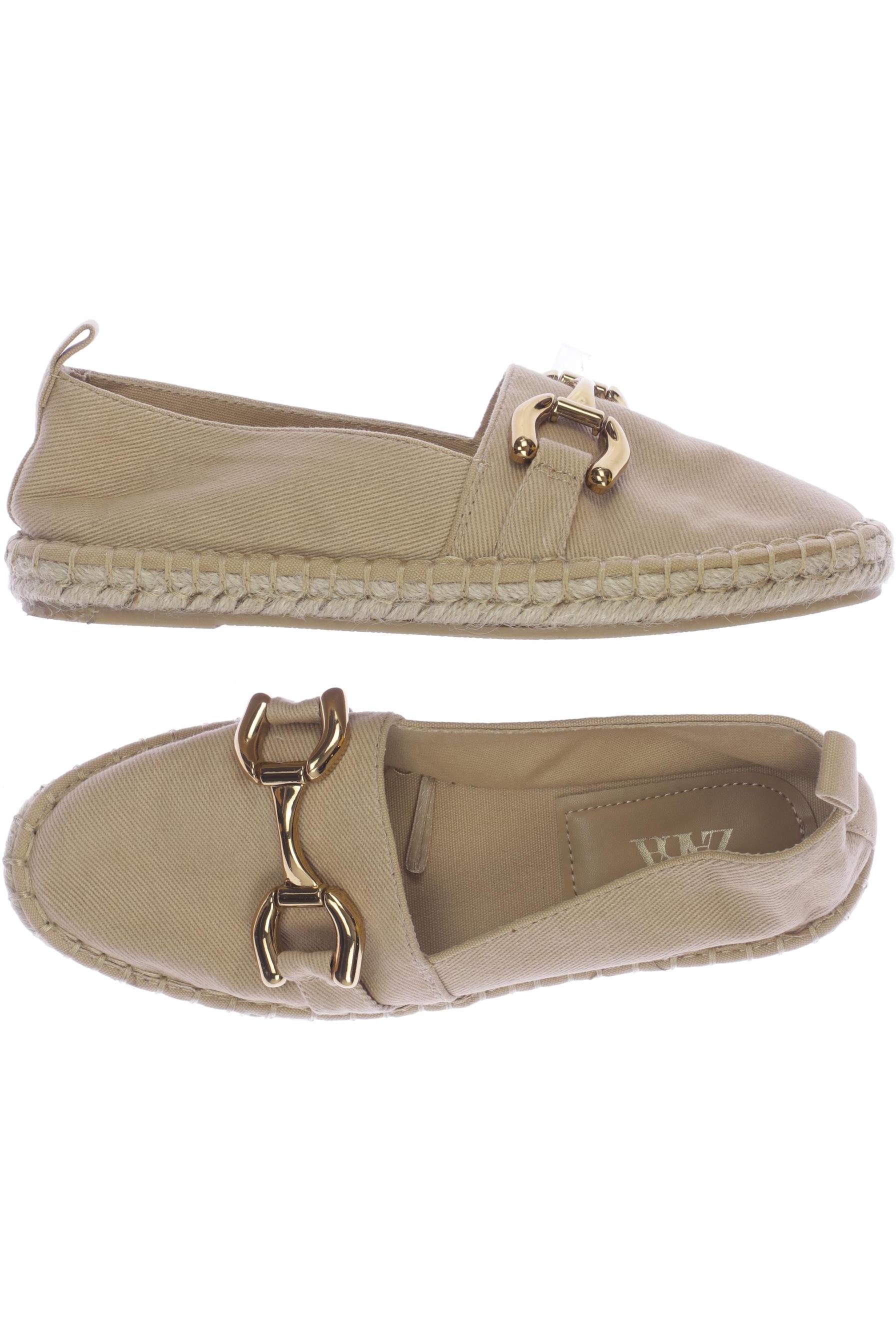 

Zara Damen Halbschuh, beige, Gr. 36