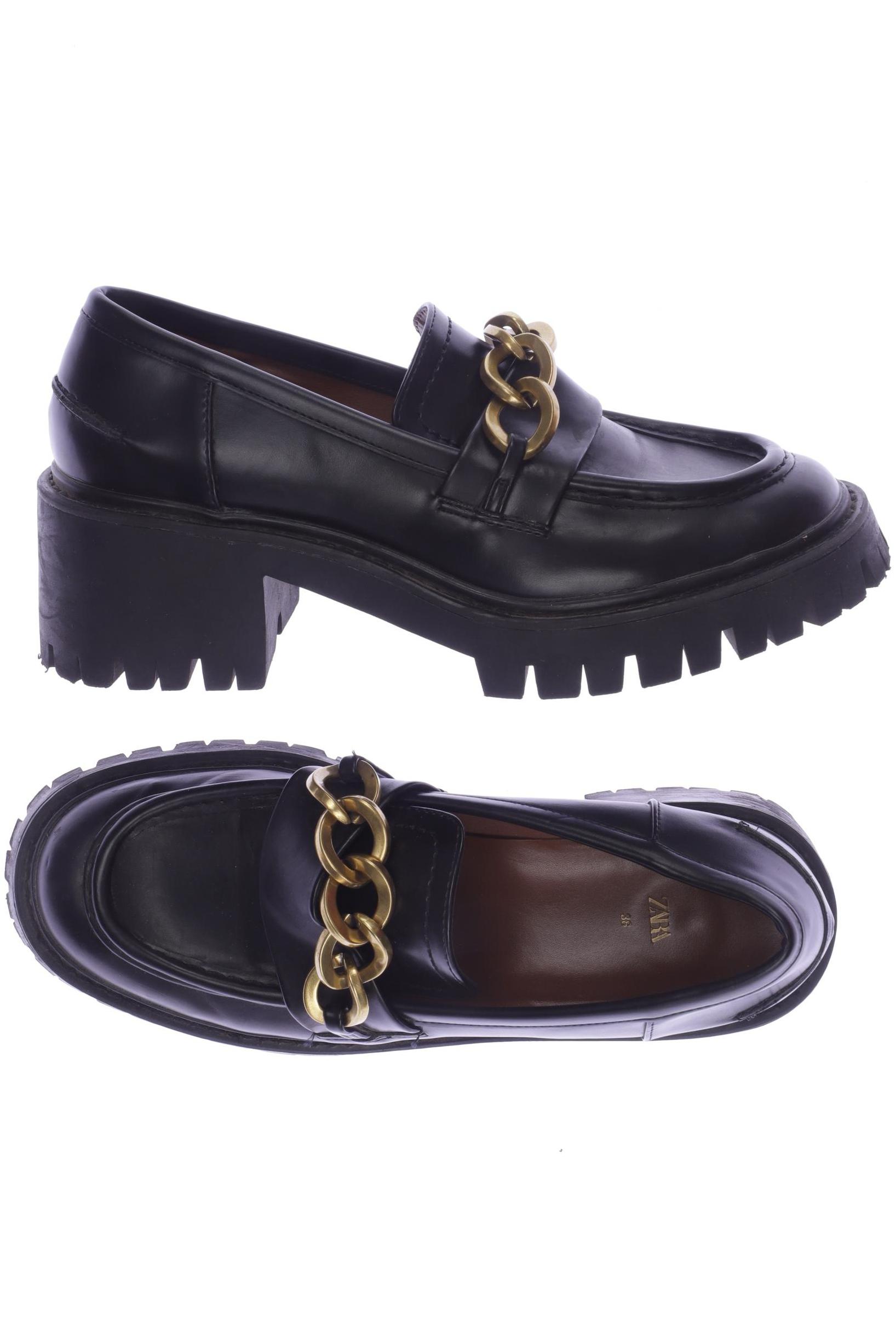 

ZARA Damen Halbschuh, schwarz