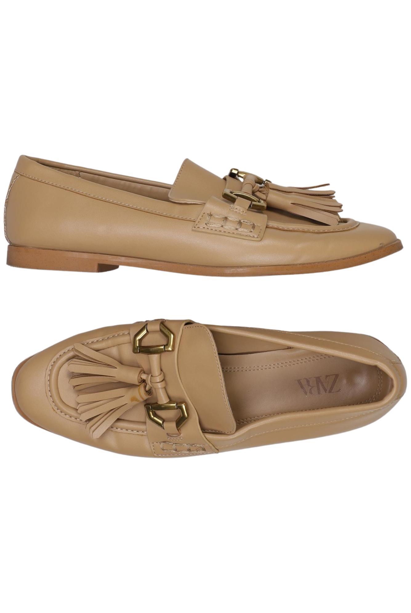 

Zara Damen Halbschuh, beige, Gr. 37