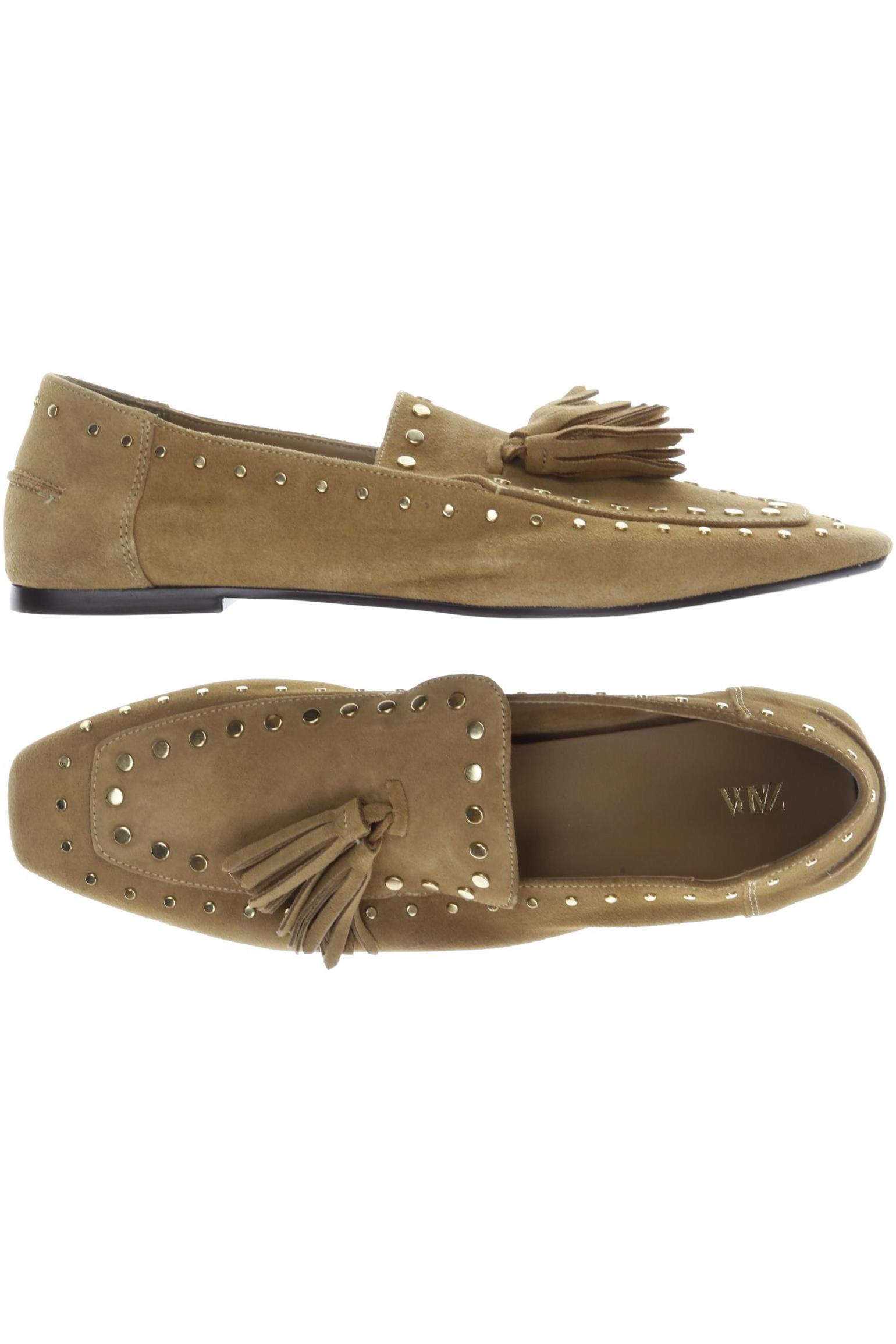 

Zara Damen Halbschuh, beige, Gr. 41