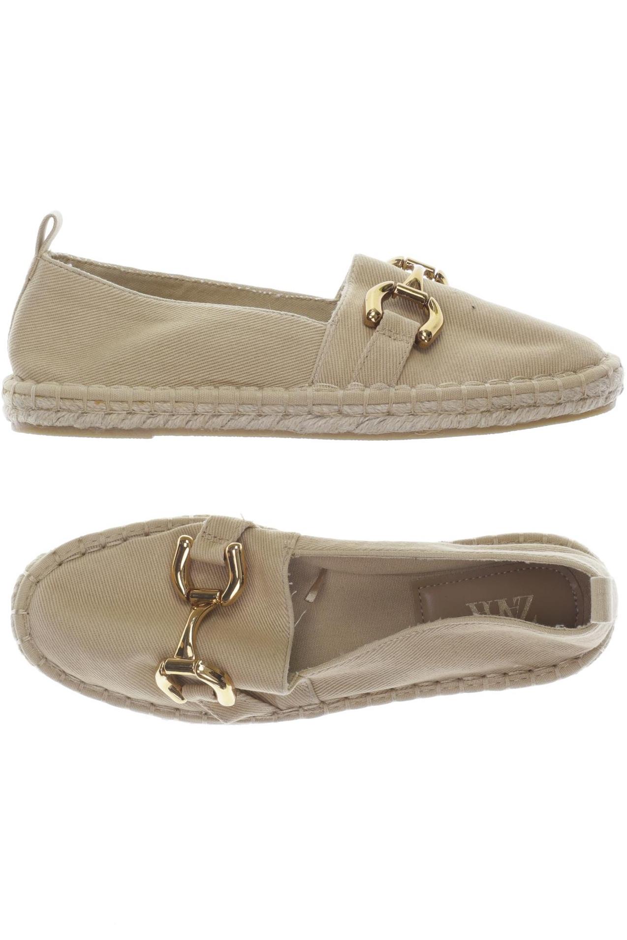 

Zara Damen Halbschuh, beige, Gr. 38