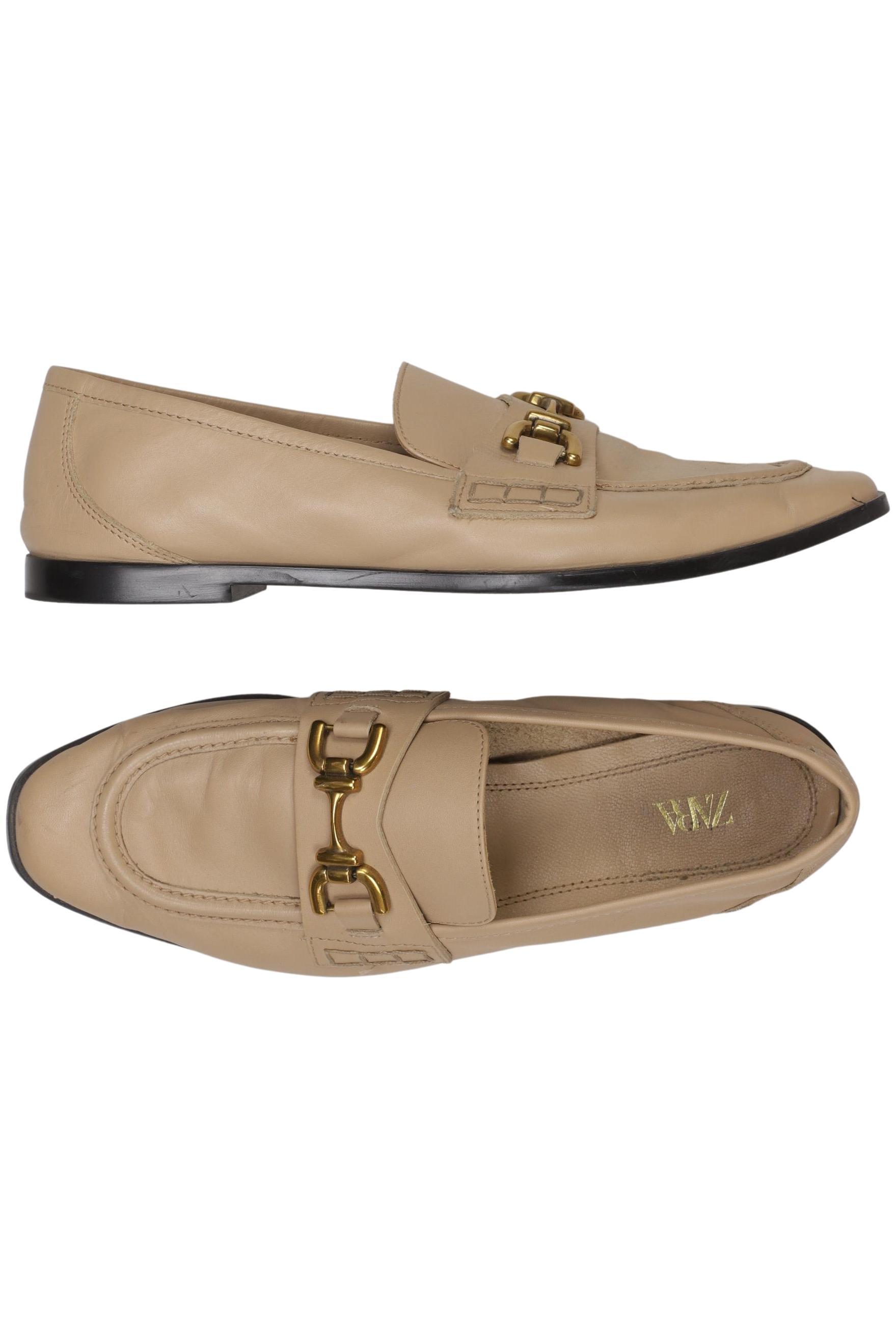 

Zara Damen Halbschuh, beige, Gr. 39