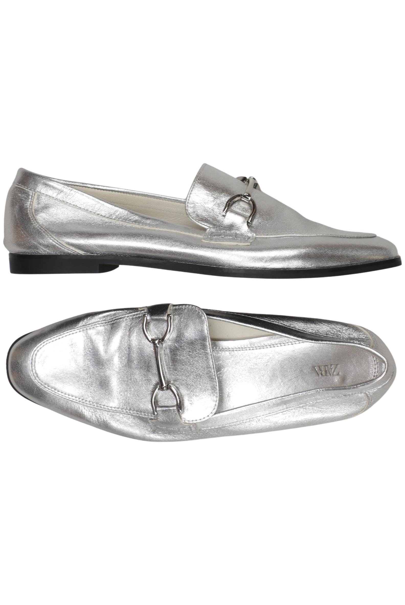 

Zara Damen Halbschuh, silber, Gr. 40