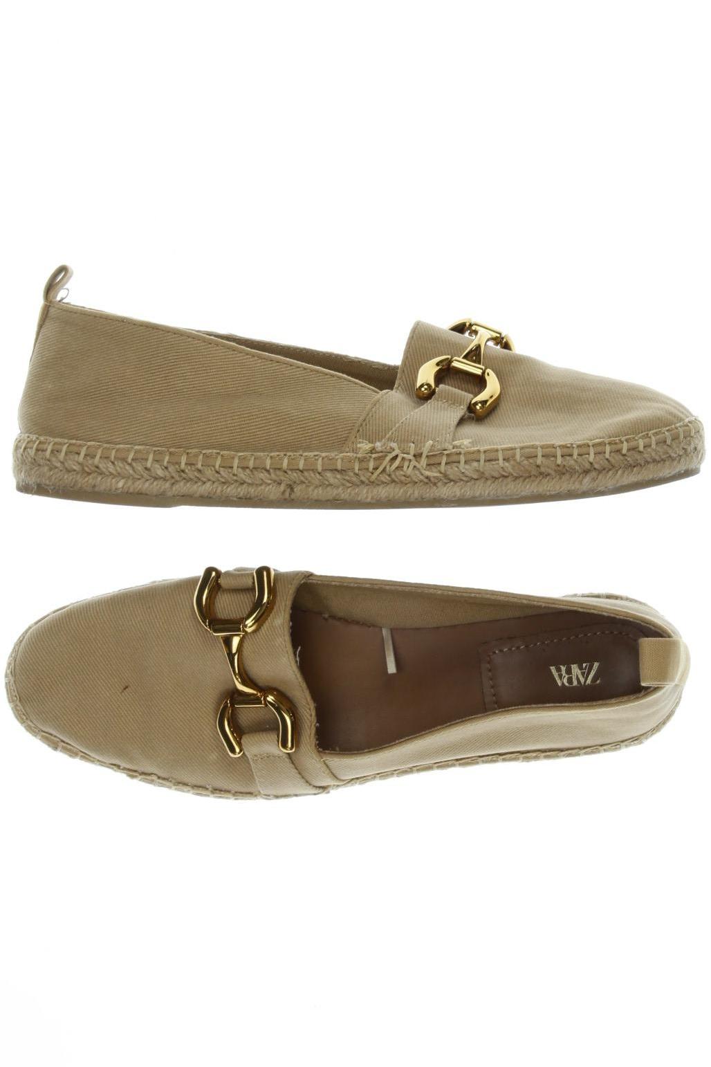 

Zara Damen Halbschuh, beige, Gr. 42