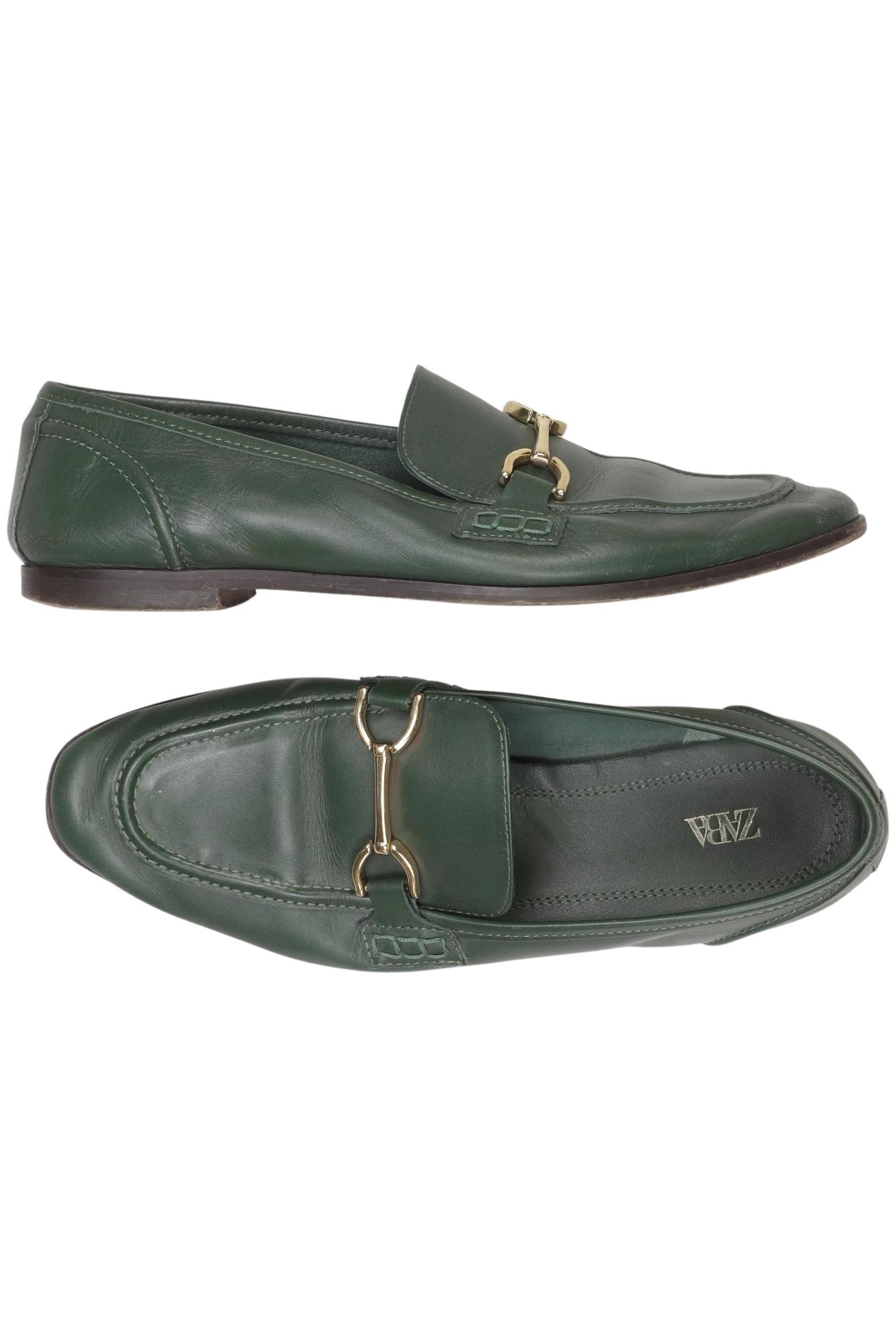 

Zara Damen Halbschuh, grün, Gr. 40