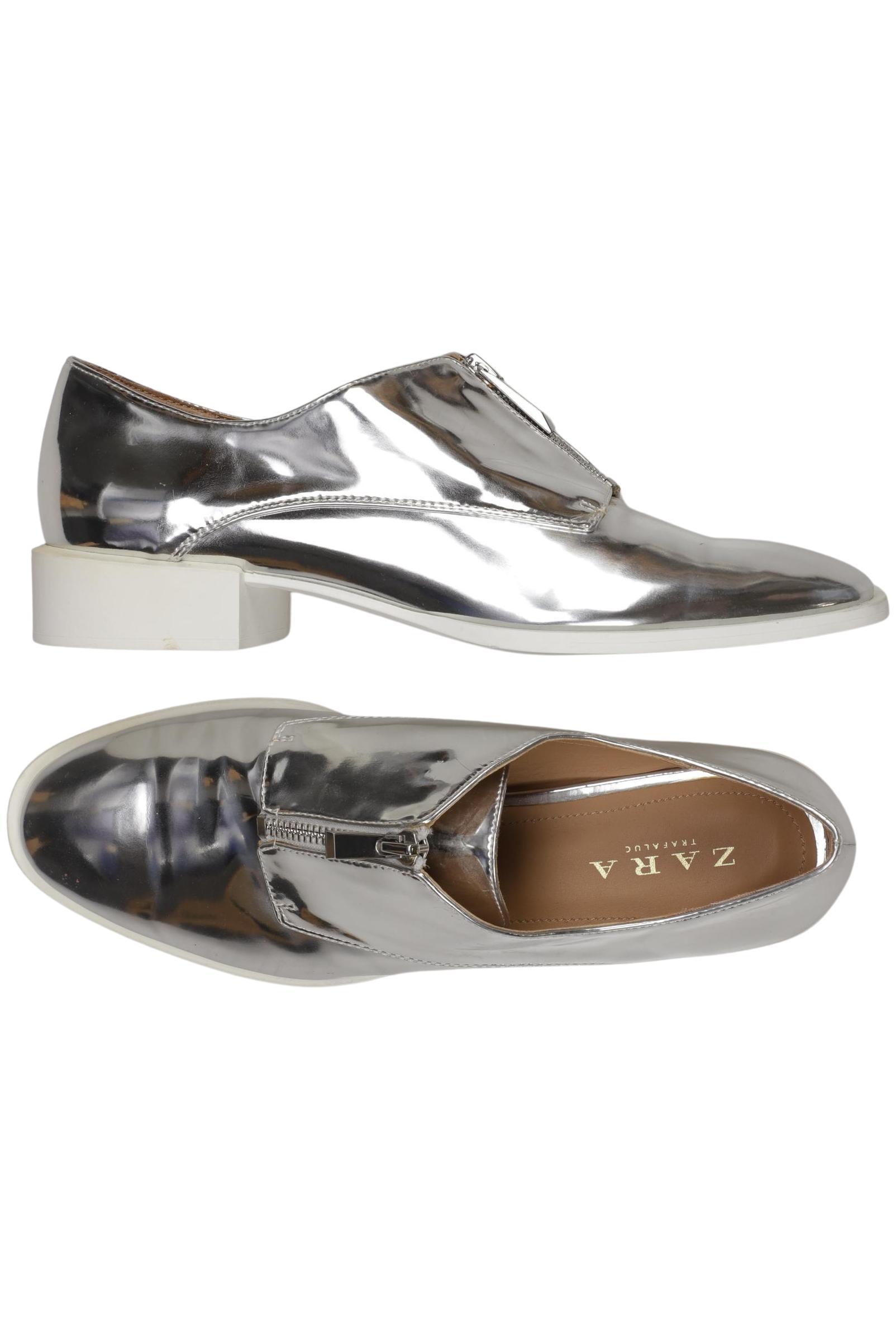 

Zara Damen Halbschuh, silber, Gr. 40