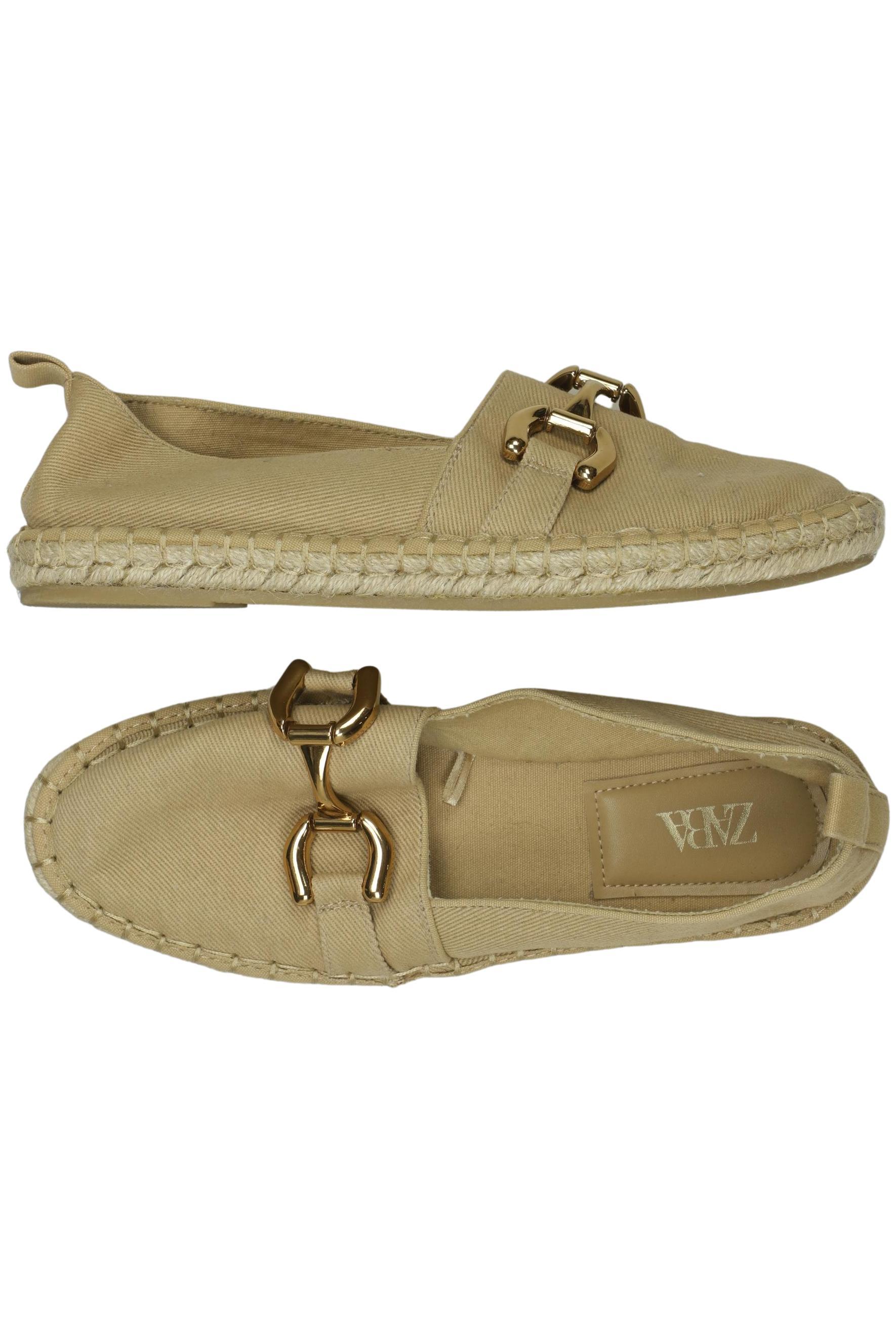 

Zara Damen Halbschuh, beige, Gr. 38