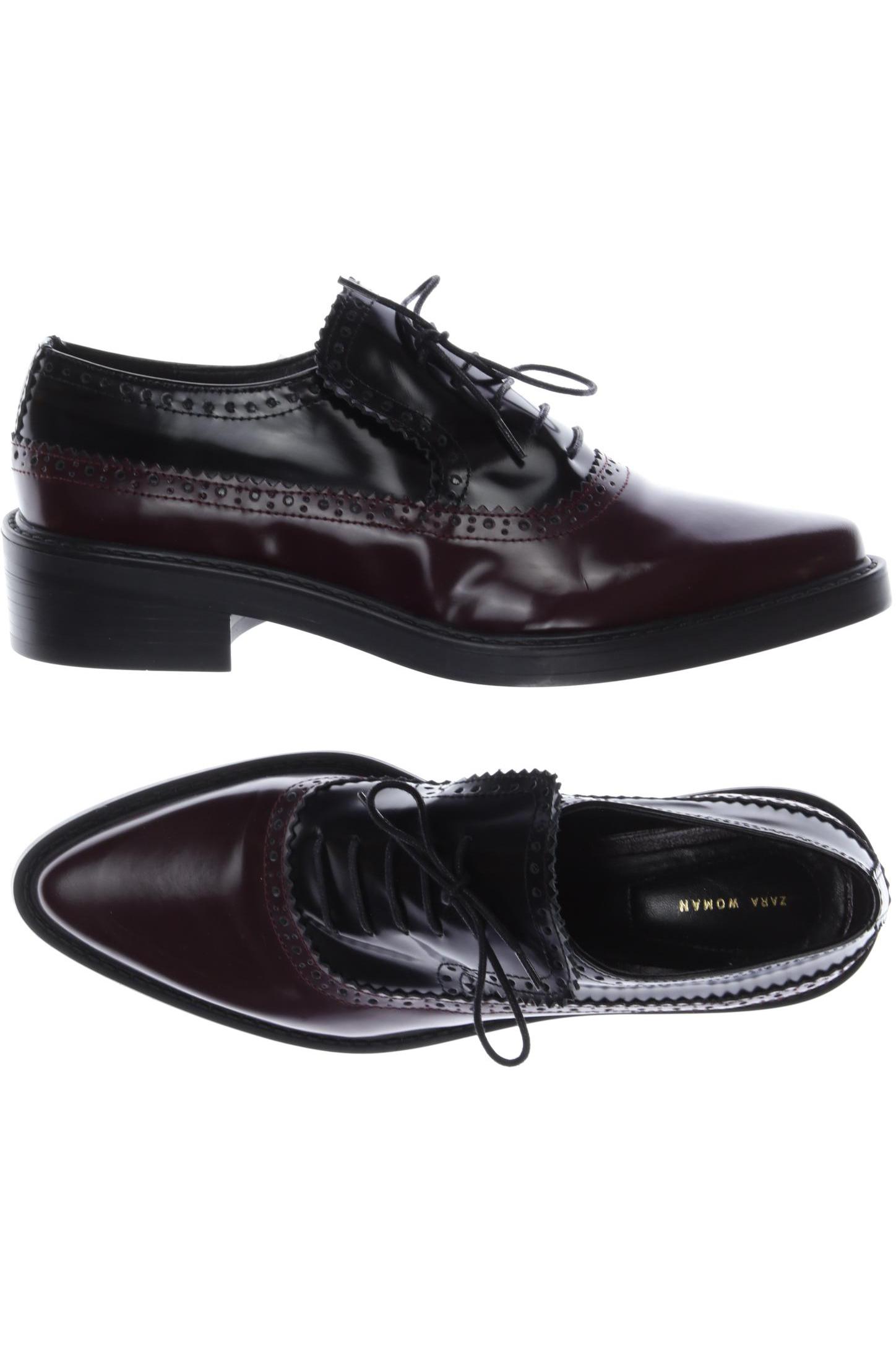 

Zara Damen Halbschuh, bordeaux, Gr. 40