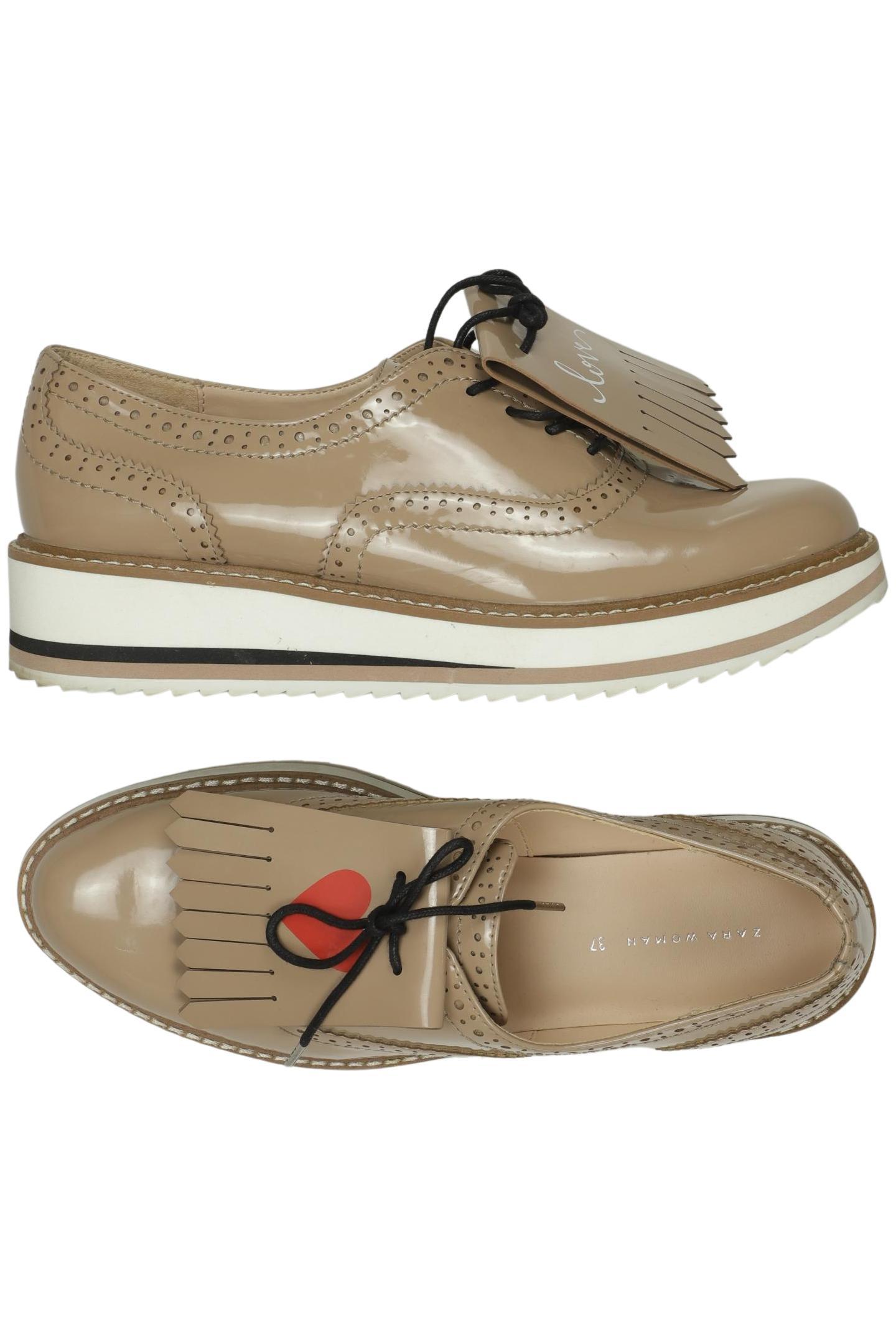 

Zara Damen Halbschuh, beige, Gr. 37