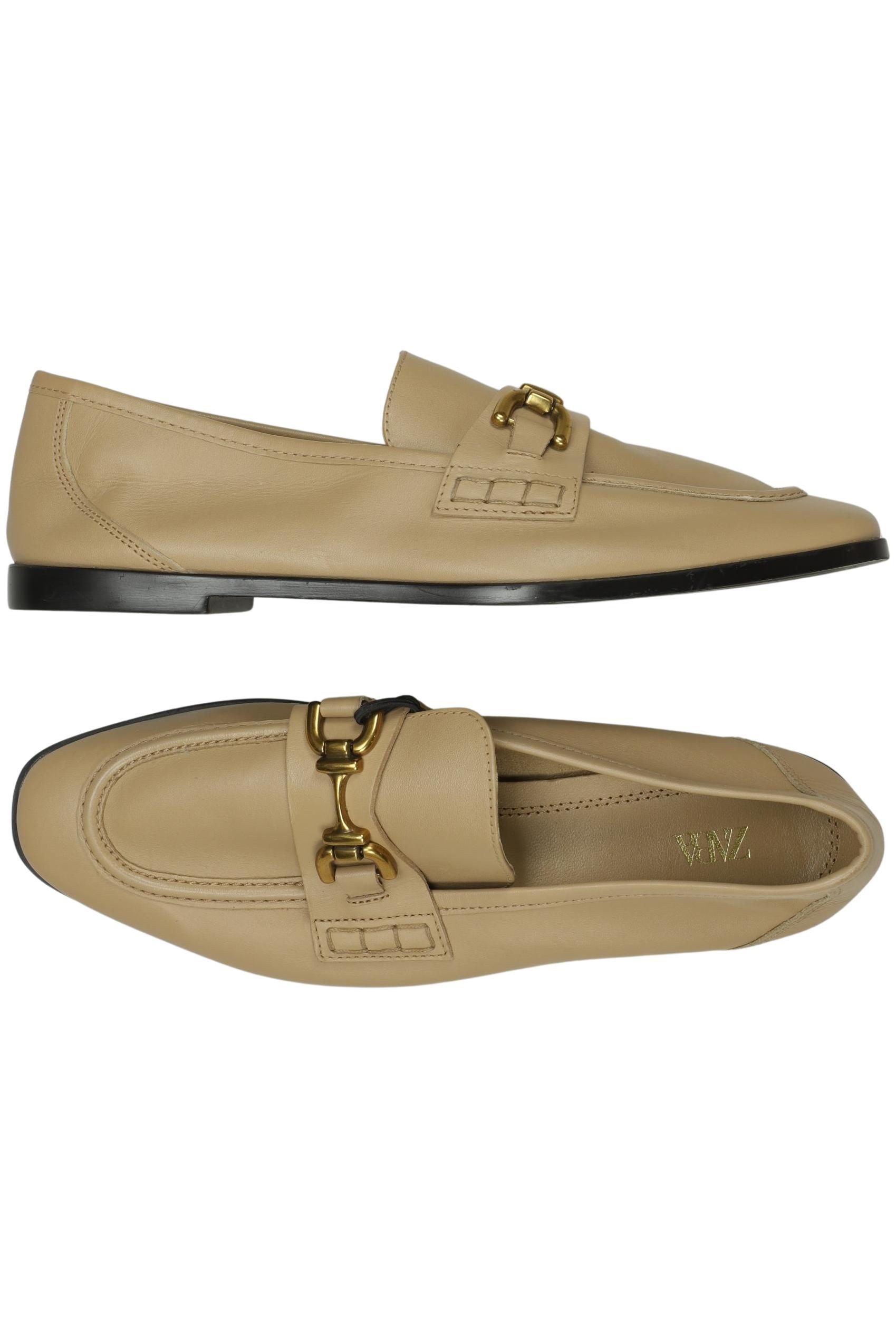 

Zara Damen Halbschuh, beige, Gr. 40