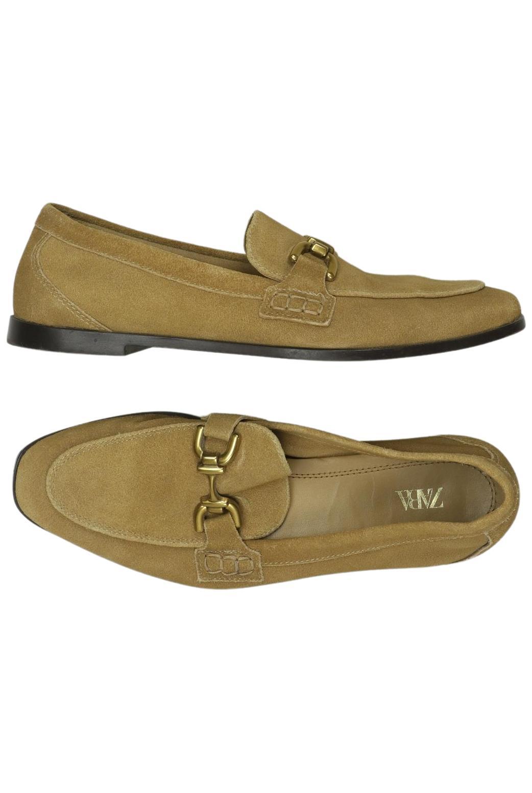 

Zara Damen Halbschuh, beige, Gr. 38