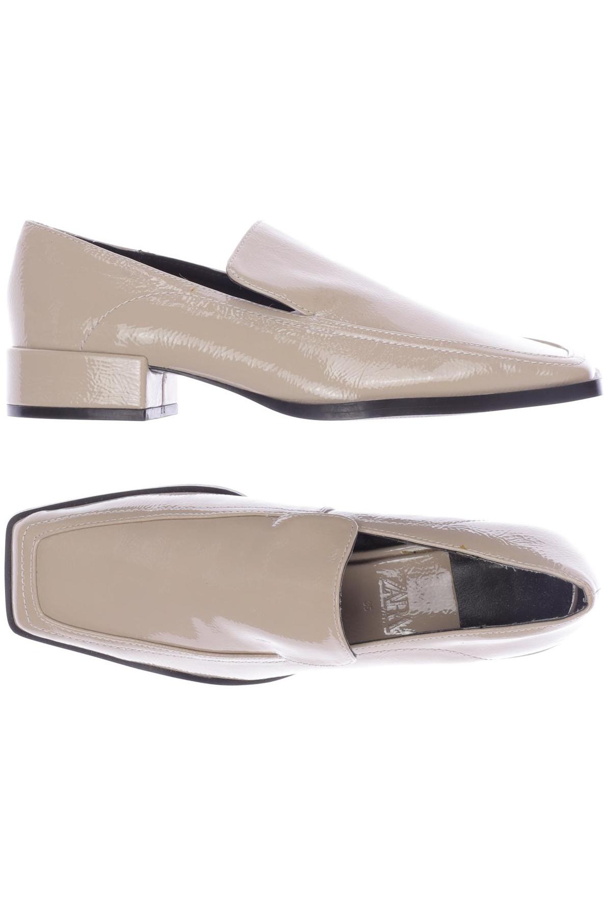 

ZARA Damen Halbschuh, beige
