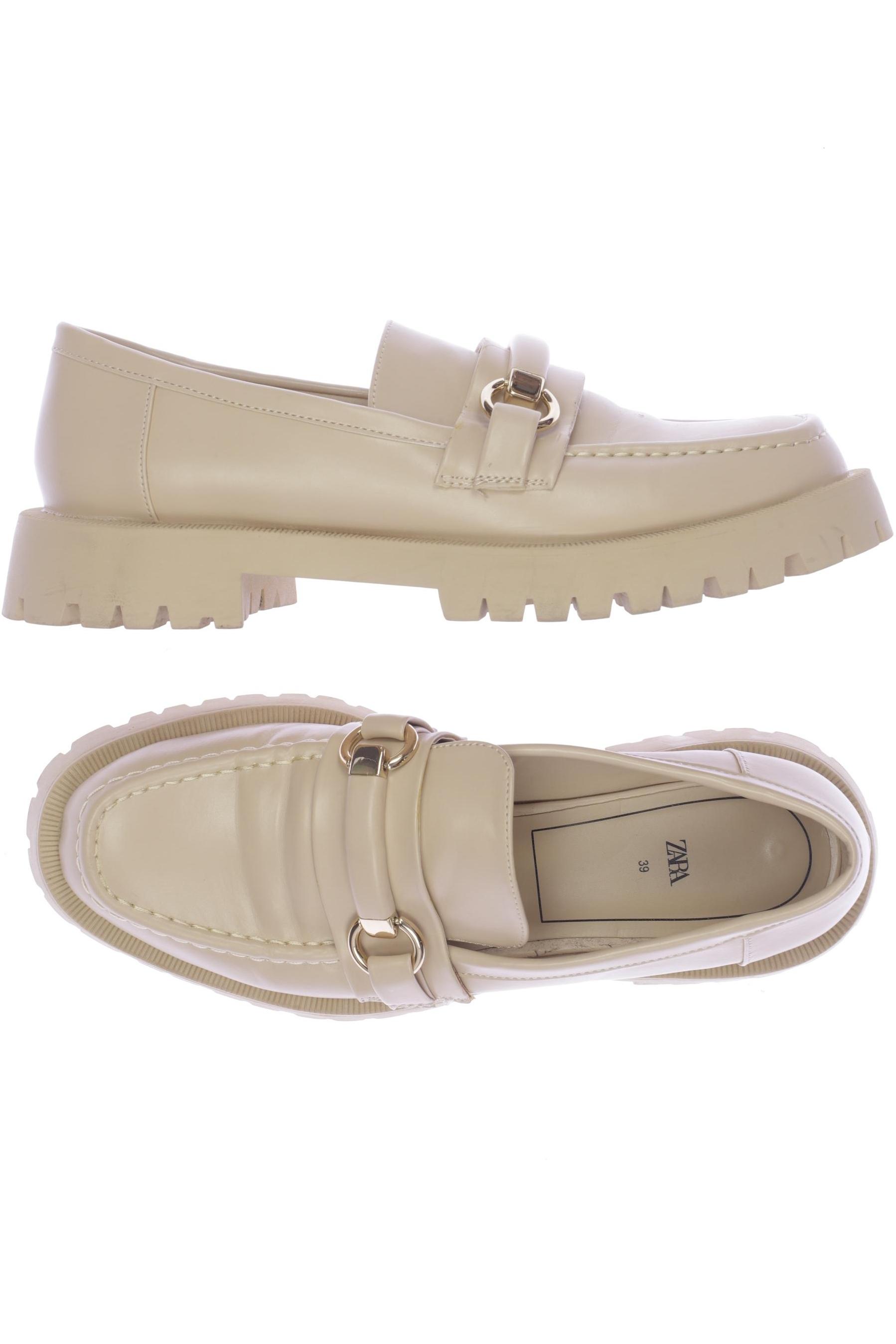 

Zara Damen Halbschuh, beige, Gr. 39