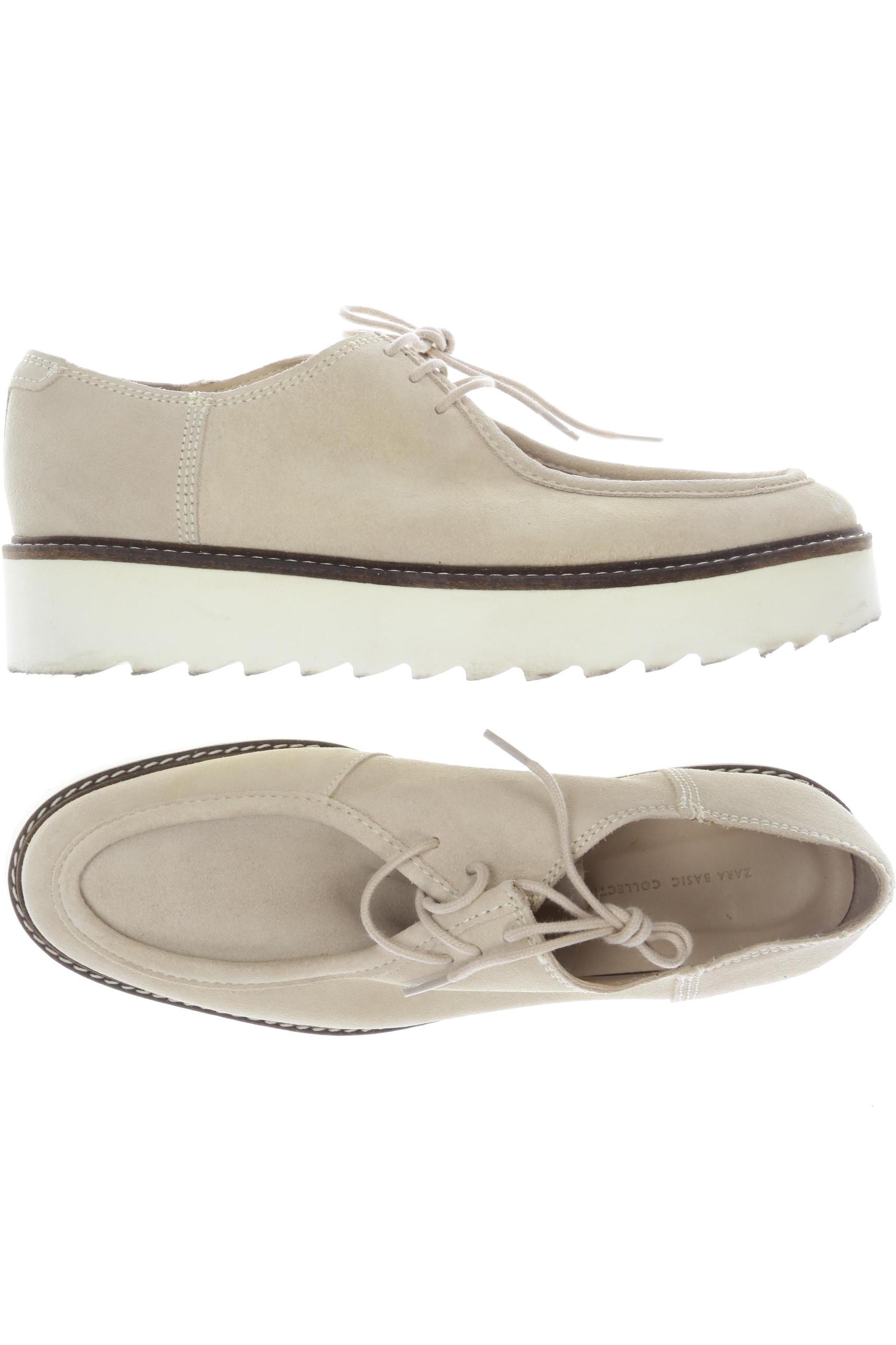 

Zara Damen Halbschuh, beige, Gr. 39