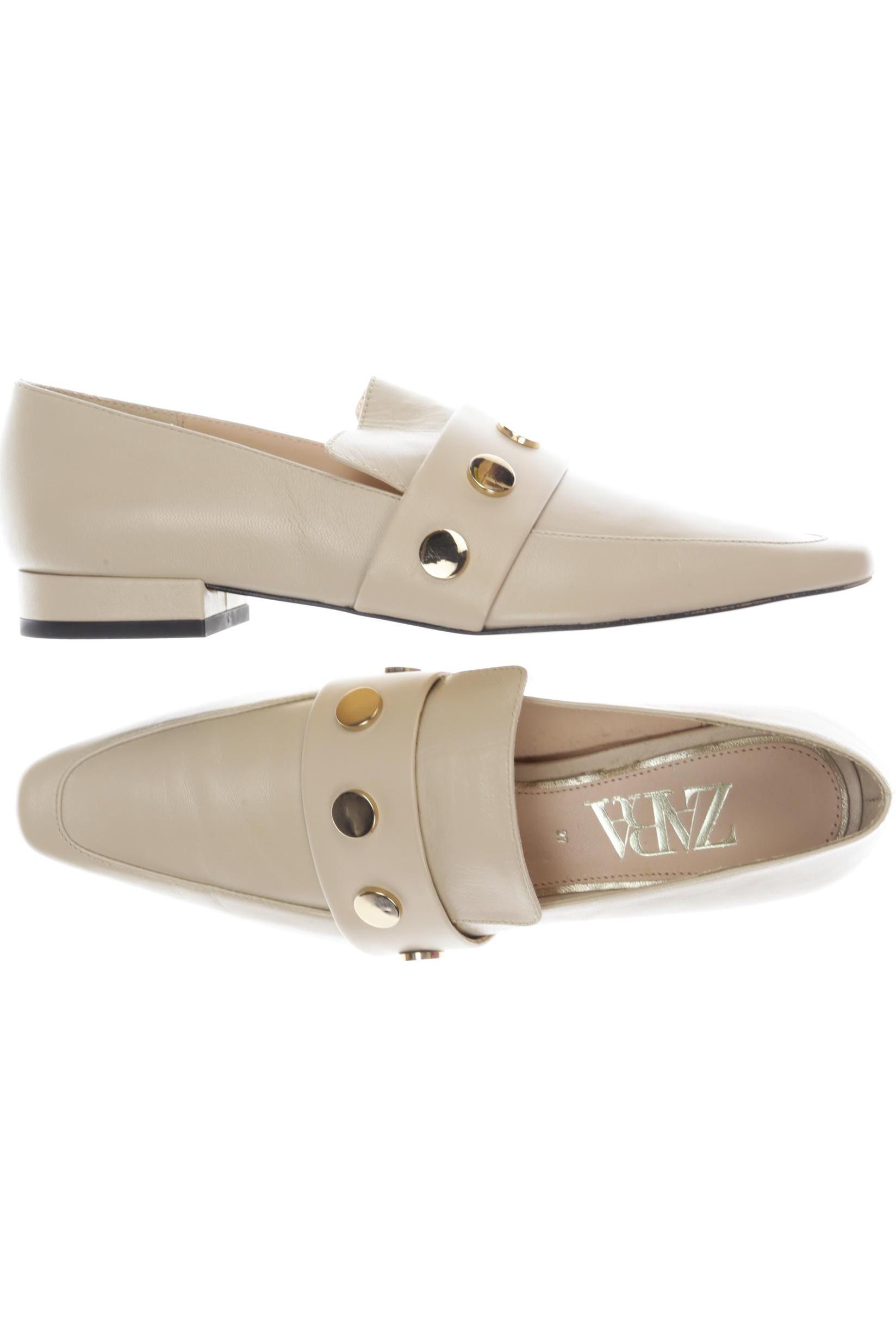 

Zara Damen Halbschuh, beige, Gr. 37