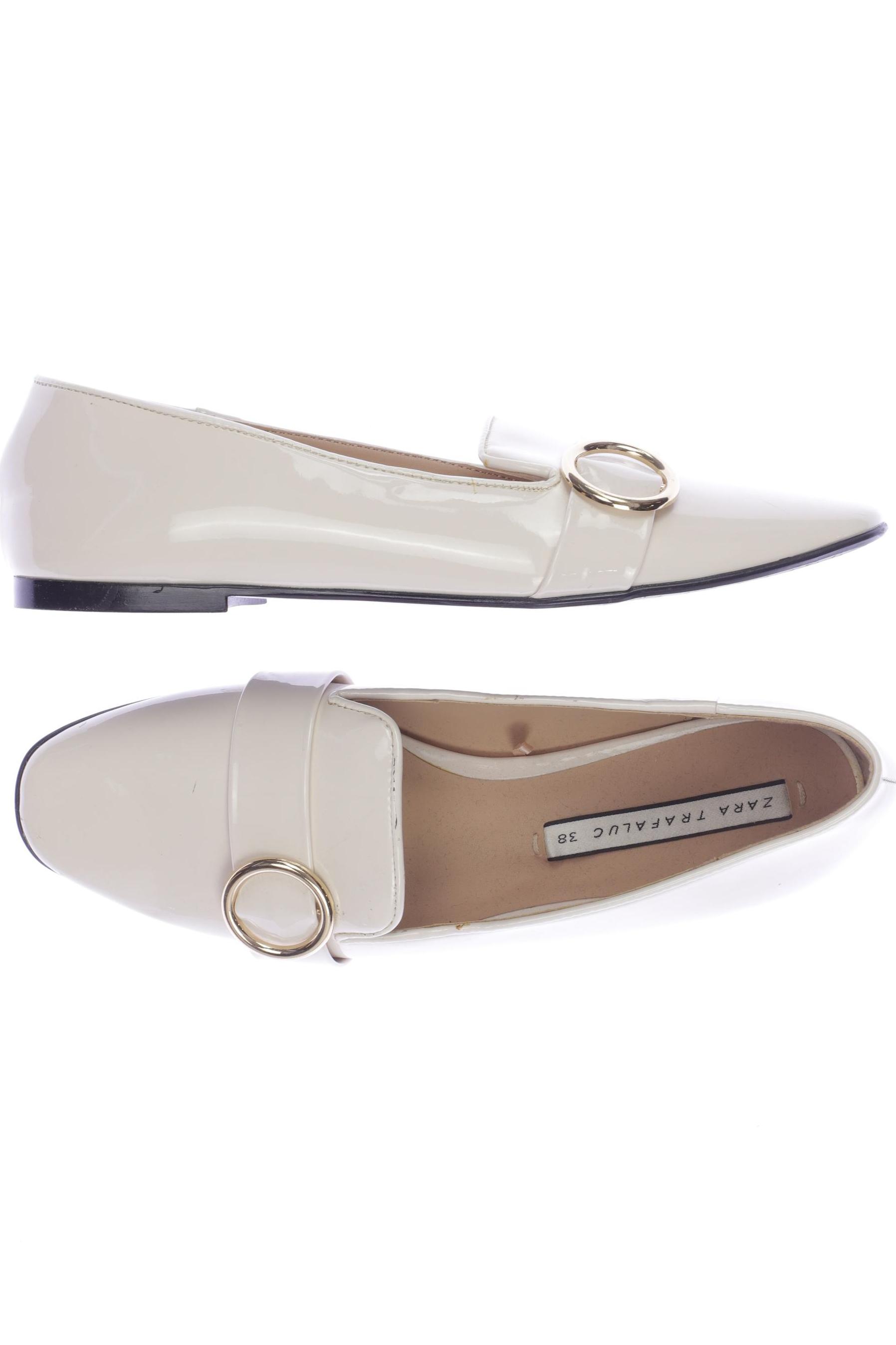 

ZARA Damen Halbschuh, cremeweiß