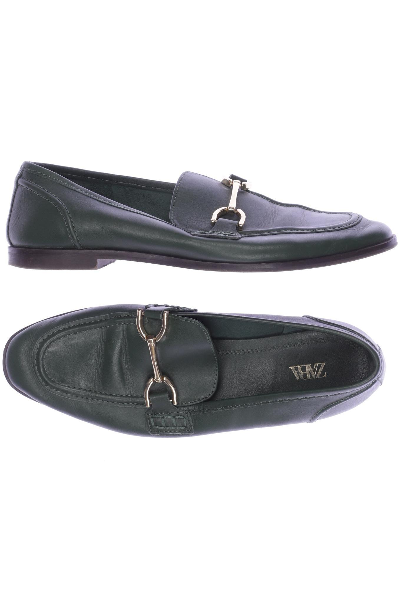 

Zara Damen Halbschuh, grün, Gr. 37