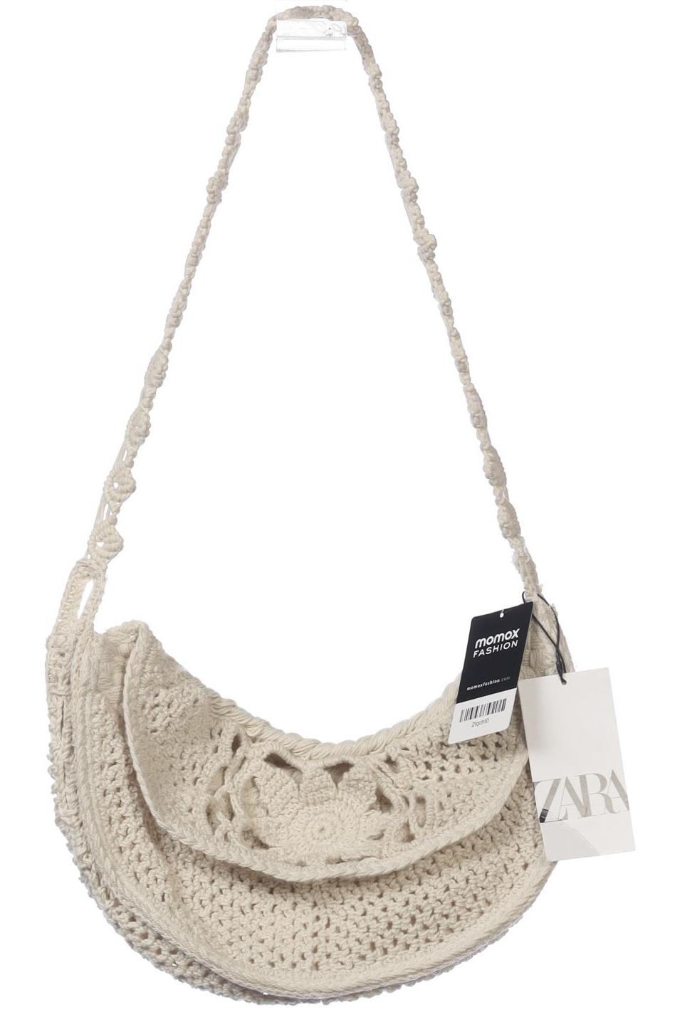 

Zara Damen Handtasche, cremeweiß, Gr.