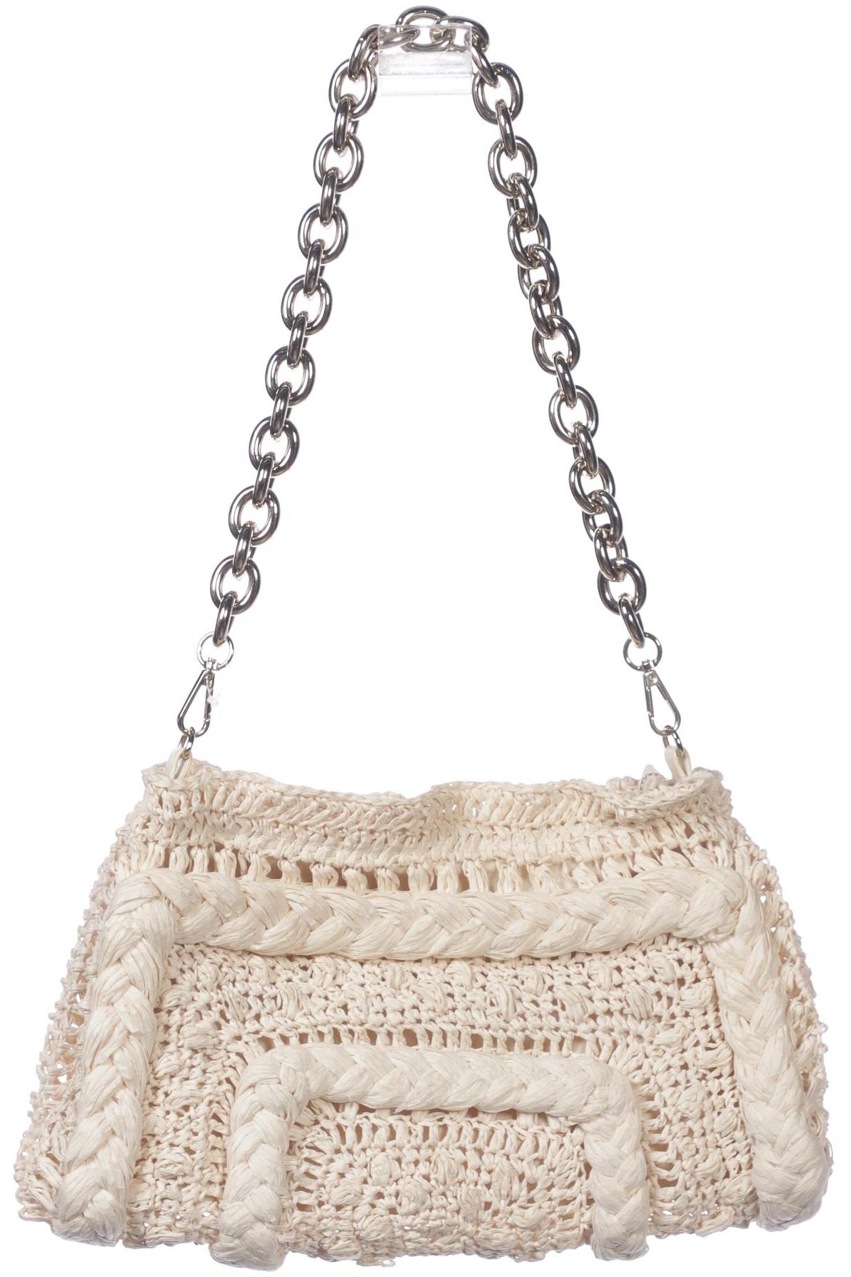 

Zara Damen Handtasche, cremeweiß, Gr.