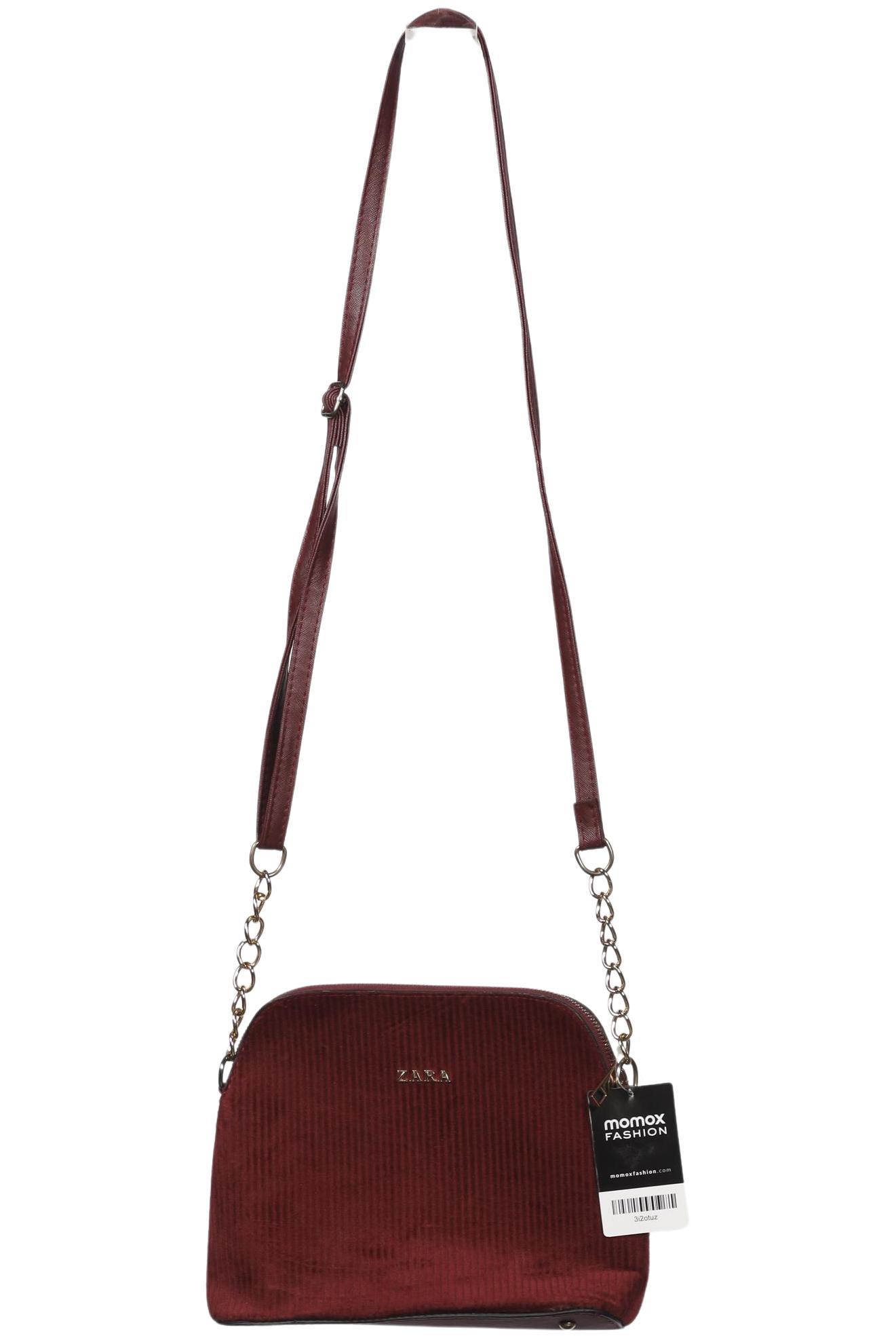 

Zara Damen Handtasche, bordeaux, Gr.