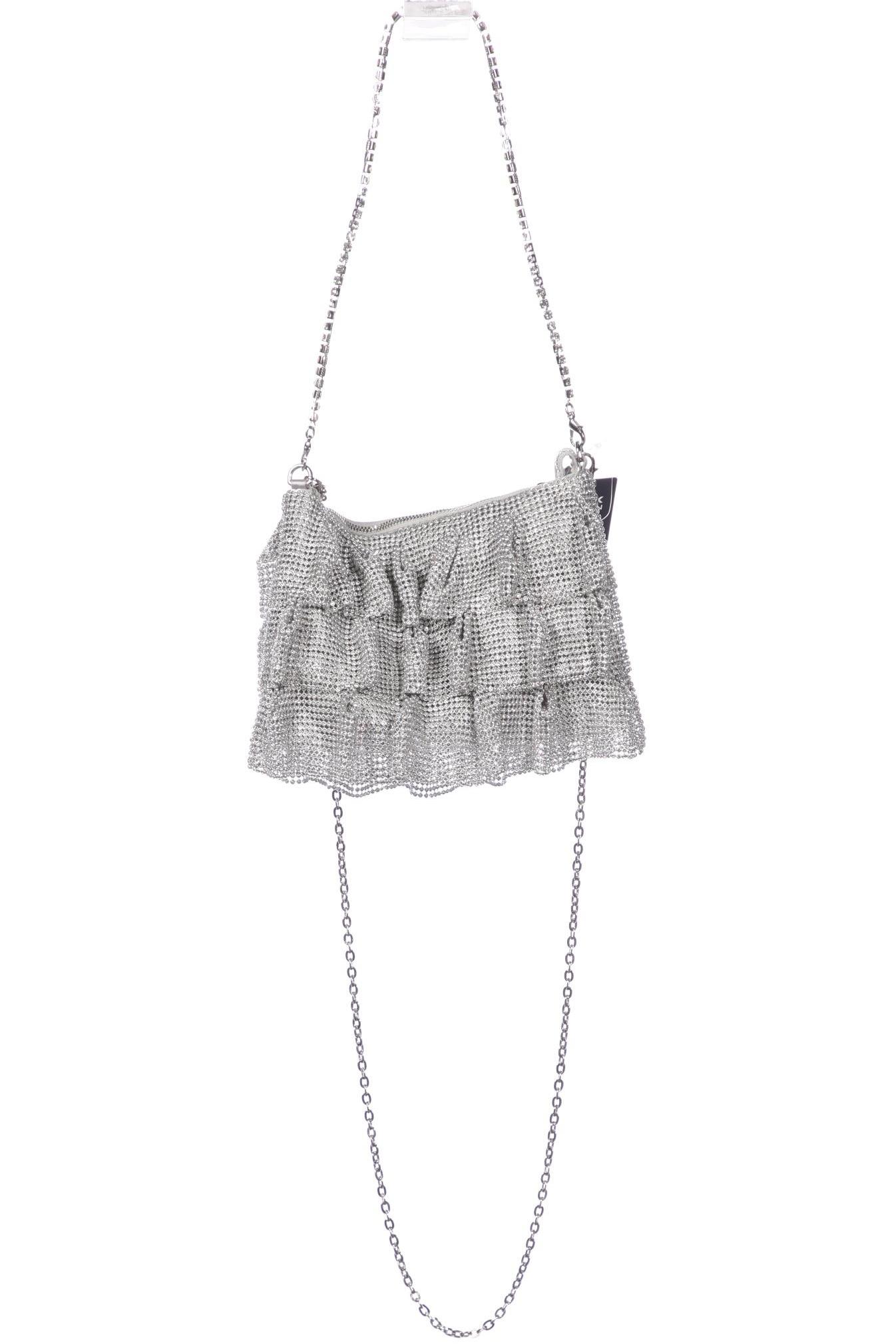 

Zara Damen Handtasche, silber, Gr.