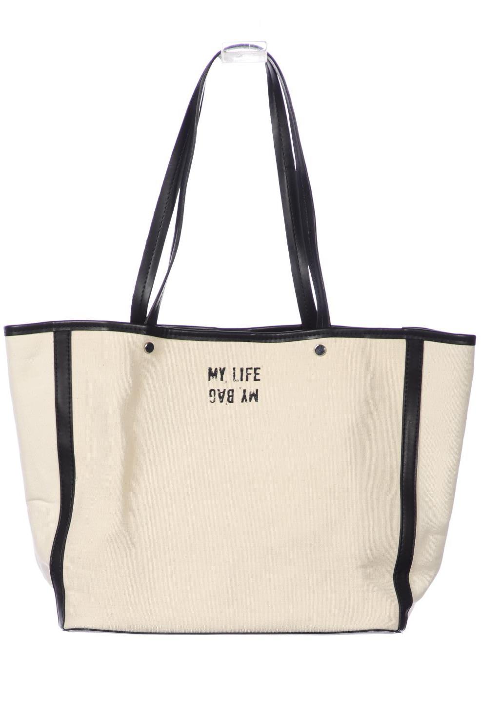 

ZARA Damen Handtasche, beige