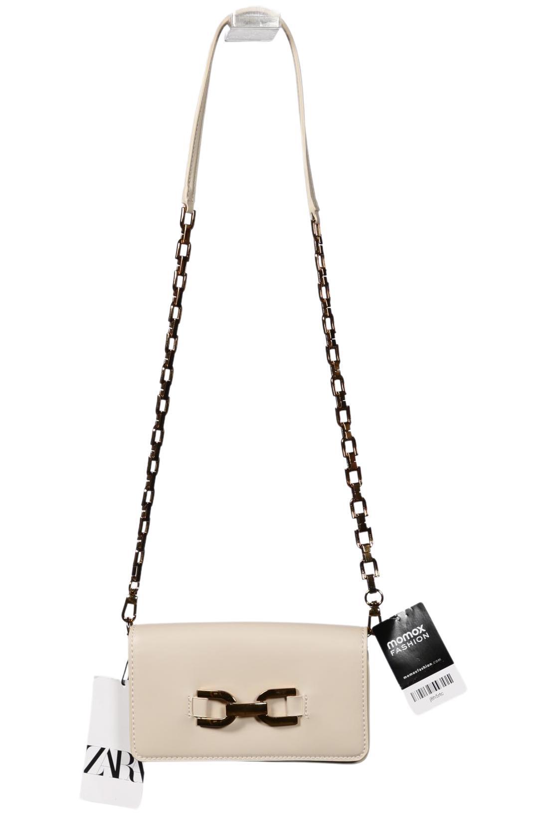 

Zara Damen Handtasche, cremeweiß, Gr.