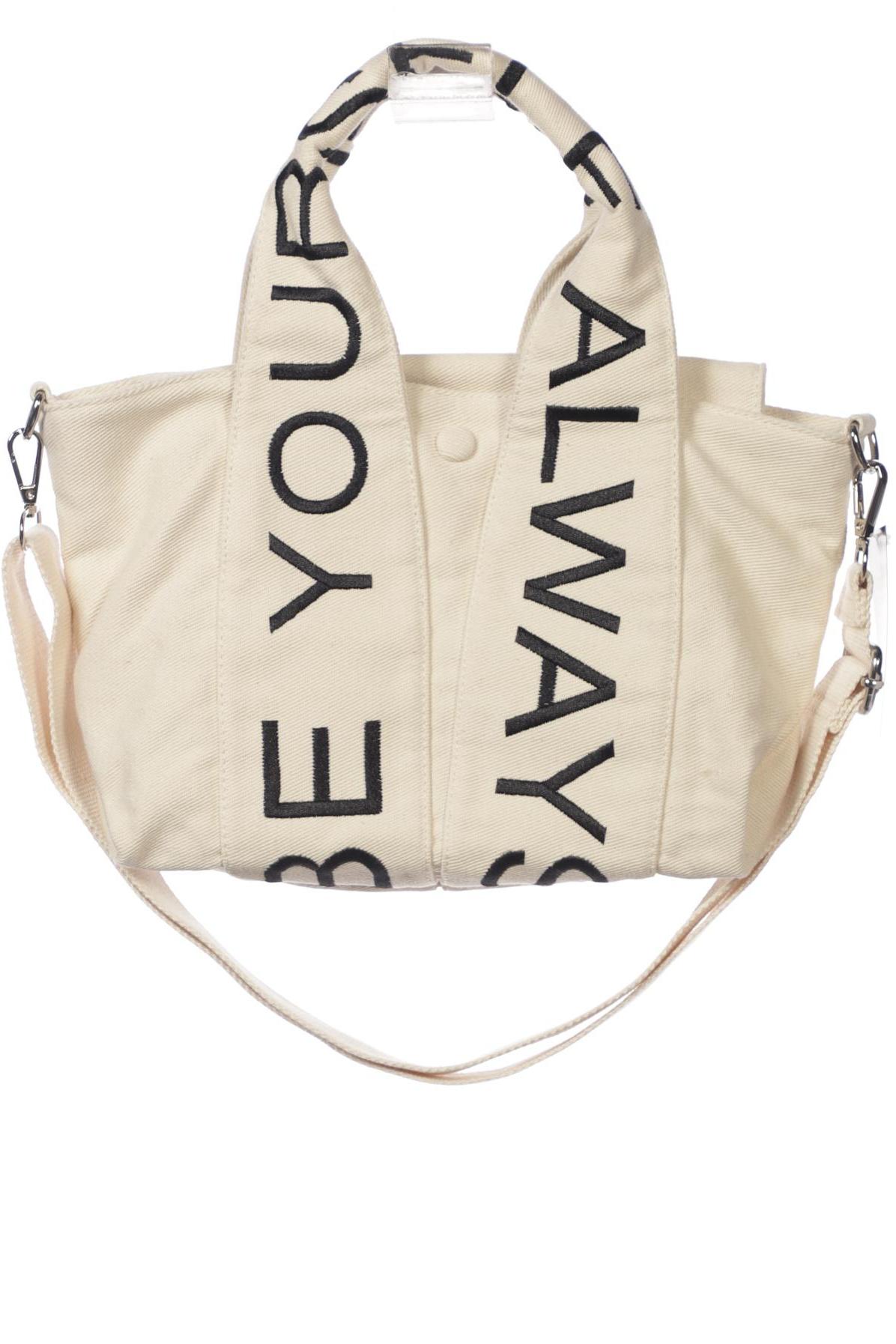 

ZARA Damen Handtasche, cremeweiß