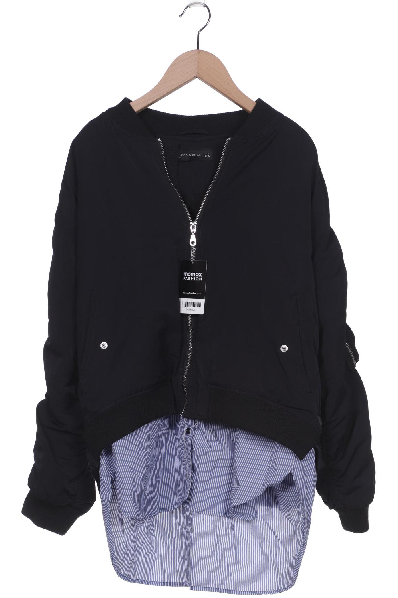 

ZARA Damen Jacke, schwarz