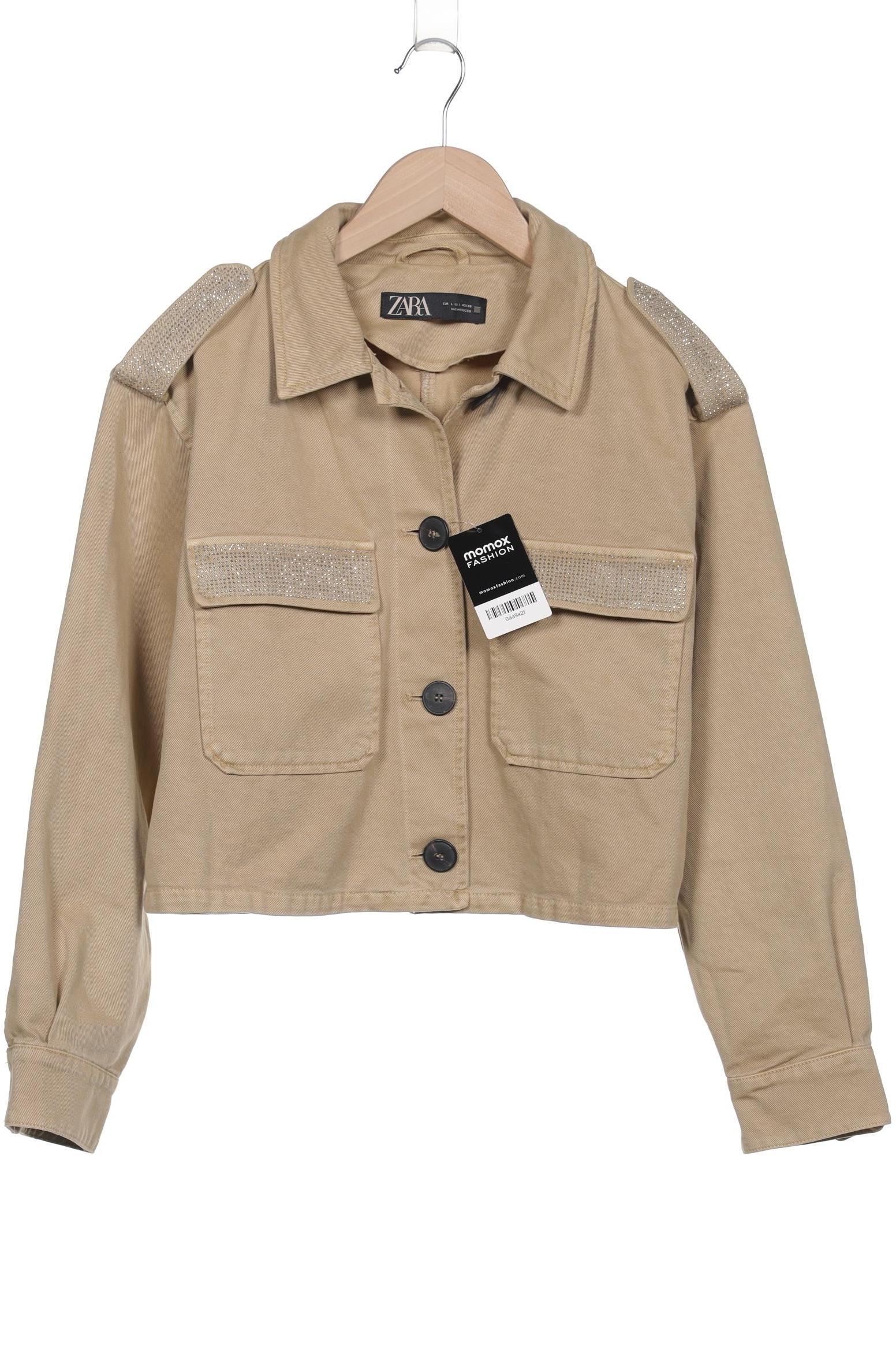 

Zara Damen Jacke, beige, Gr. 42
