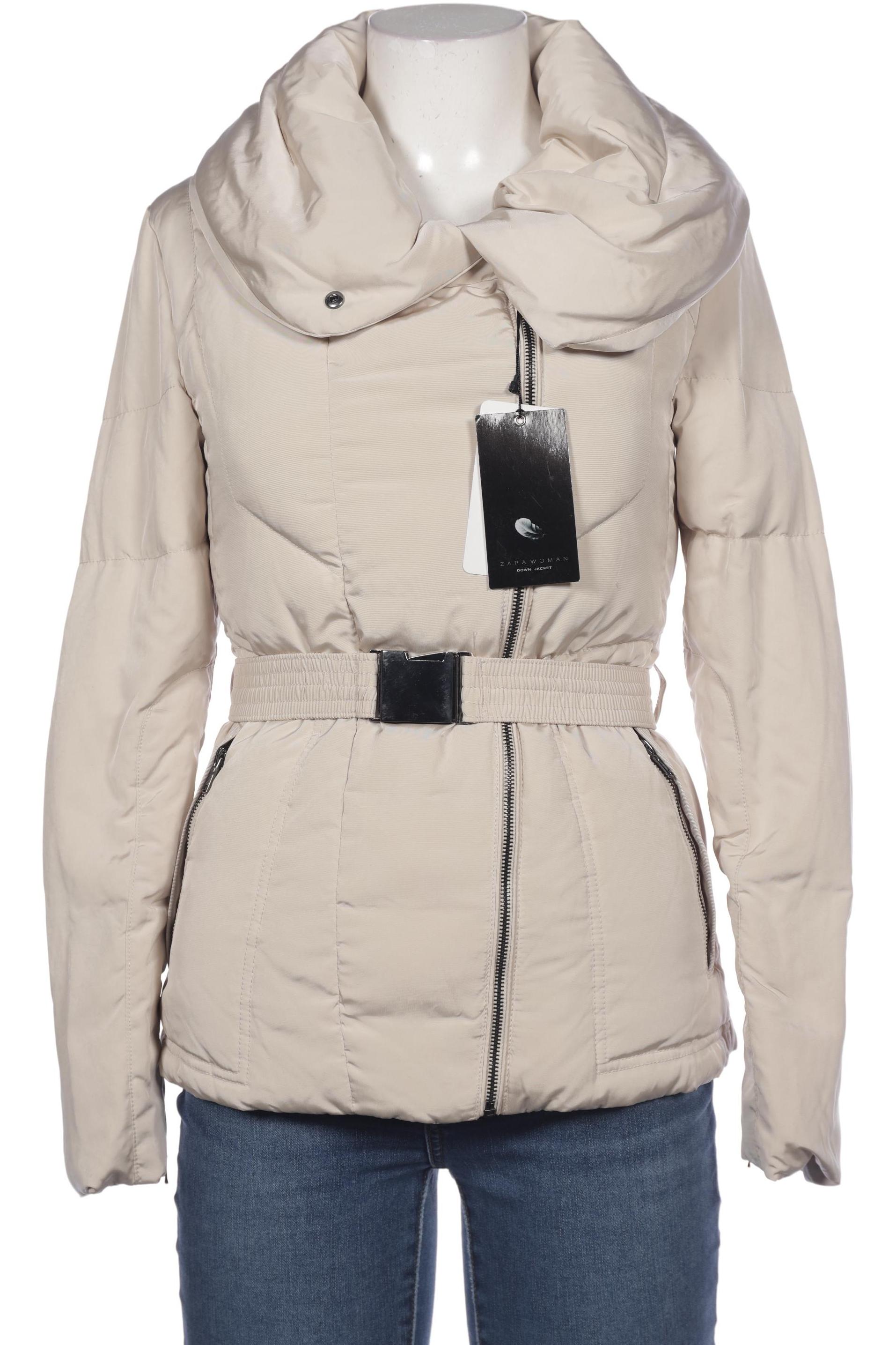 

ZARA Damen Jacke, cremeweiß