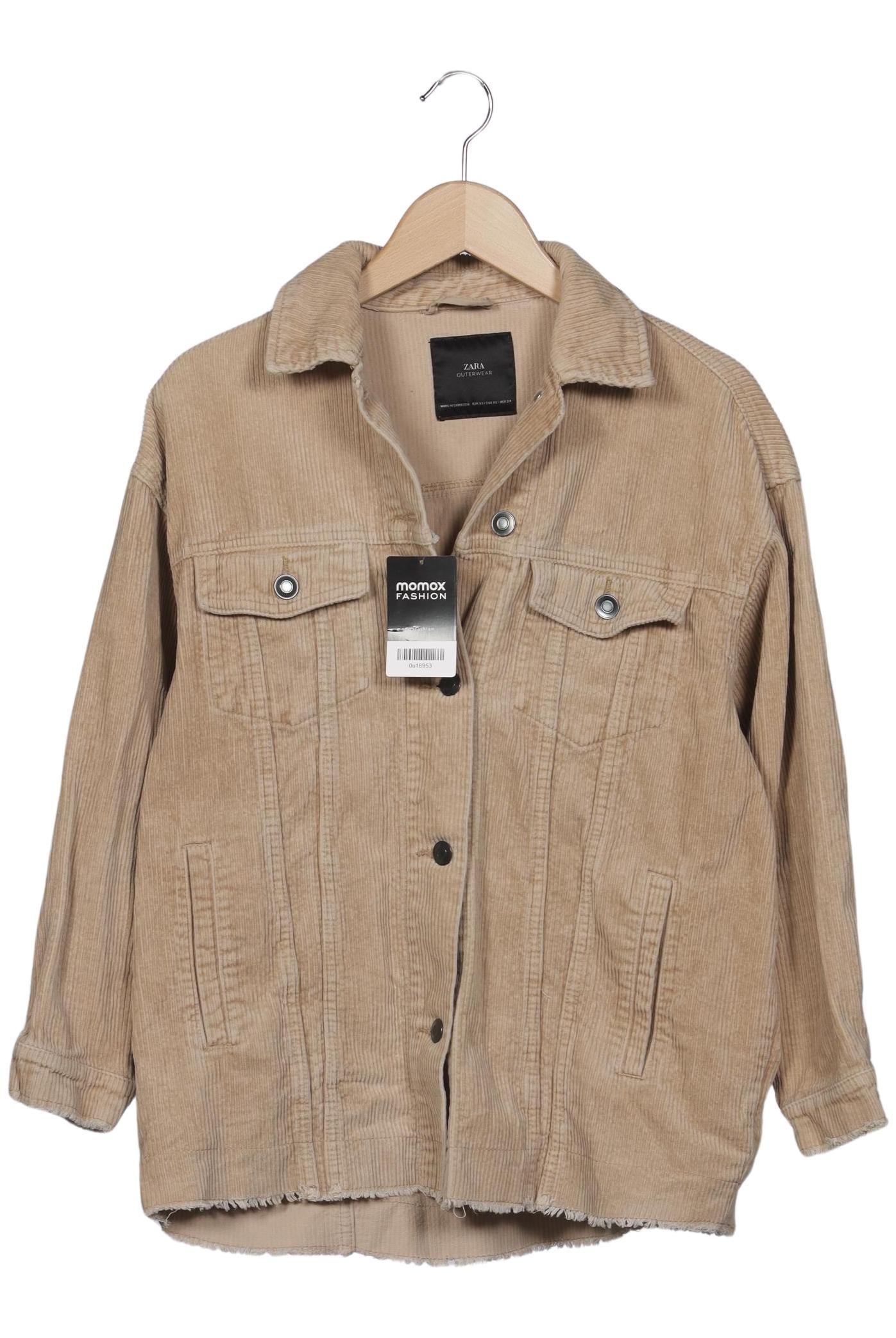 

Zara Damen Jacke, beige, Gr. 34