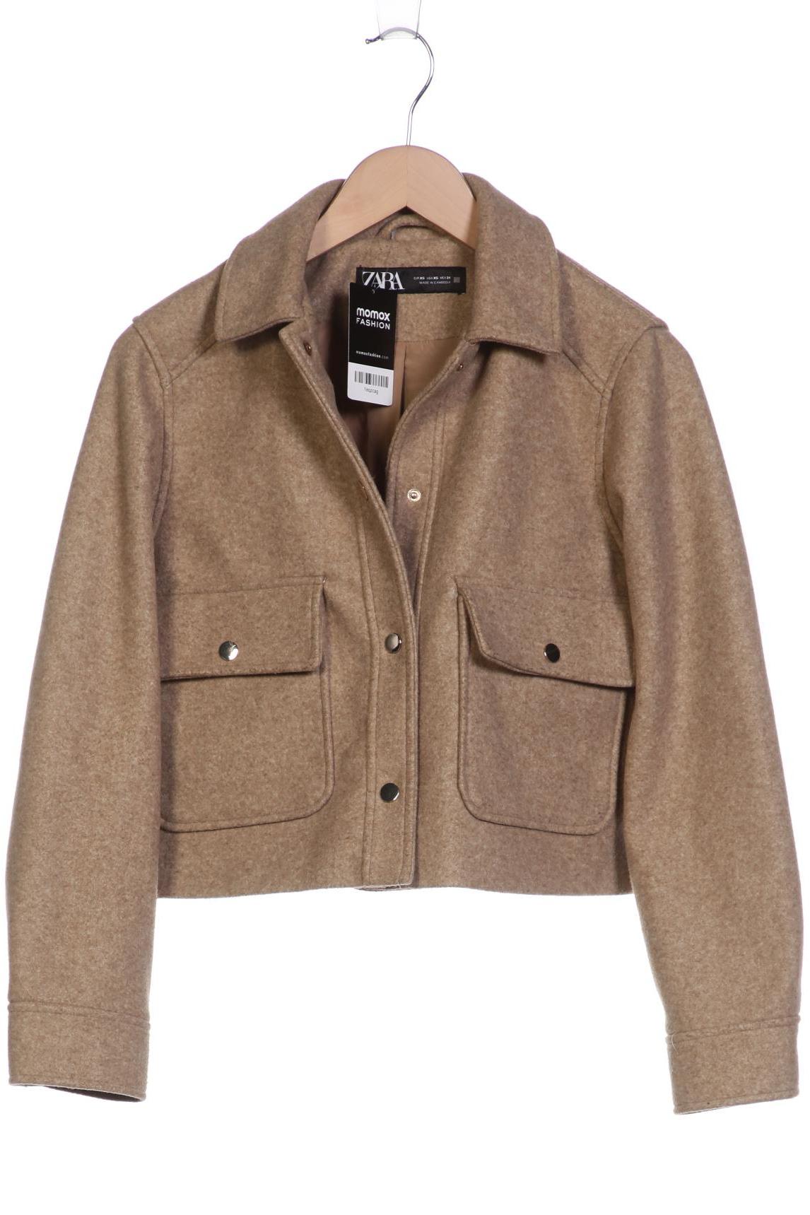 

Zara Damen Jacke, beige, Gr. 34
