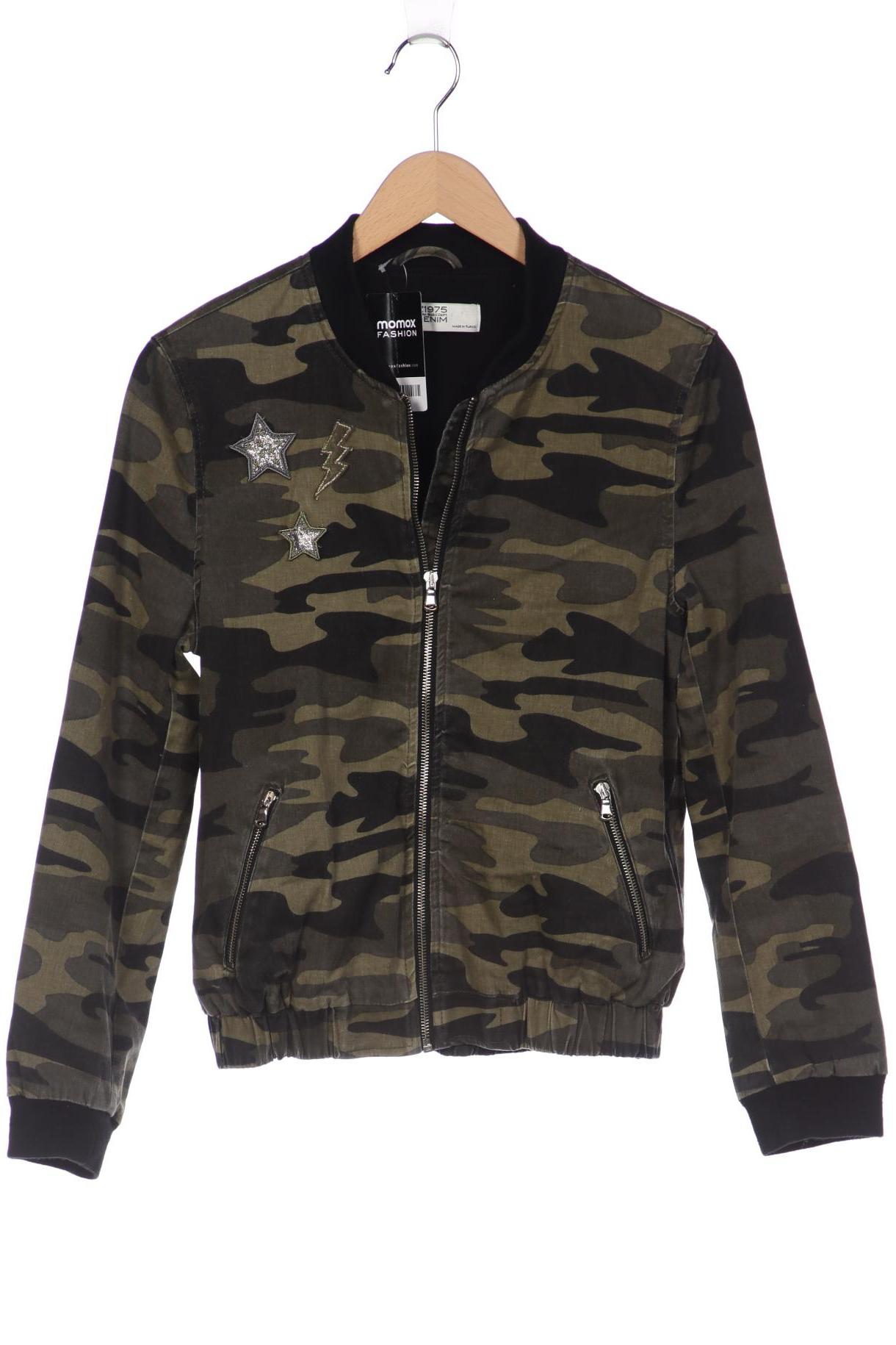 

ZARA Damen Jacke, grün