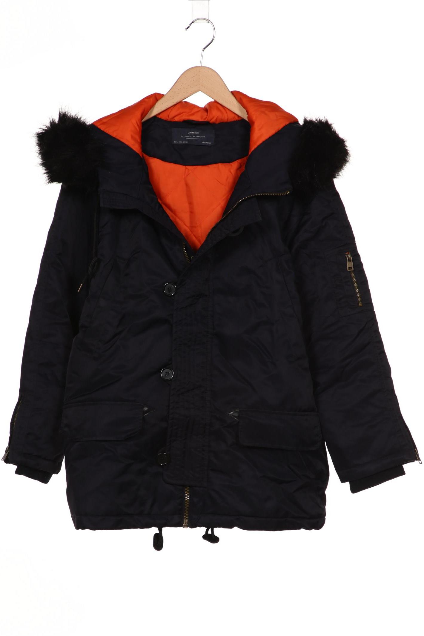 

ZARA Damen Jacke, marineblau