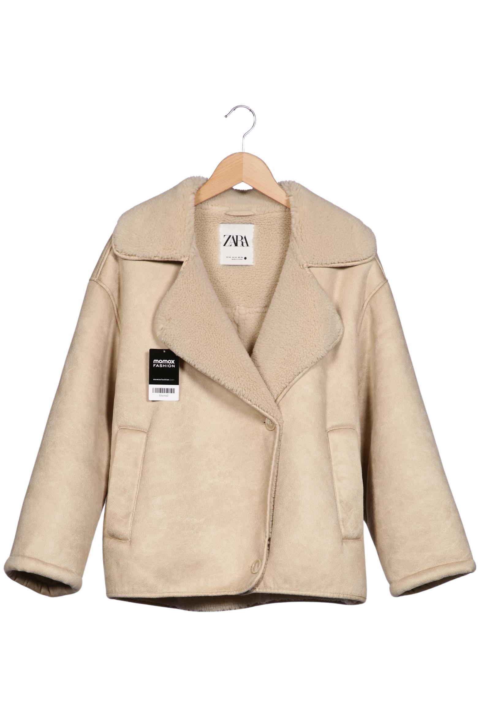 

Zara Damen Jacke, beige, Gr. 38
