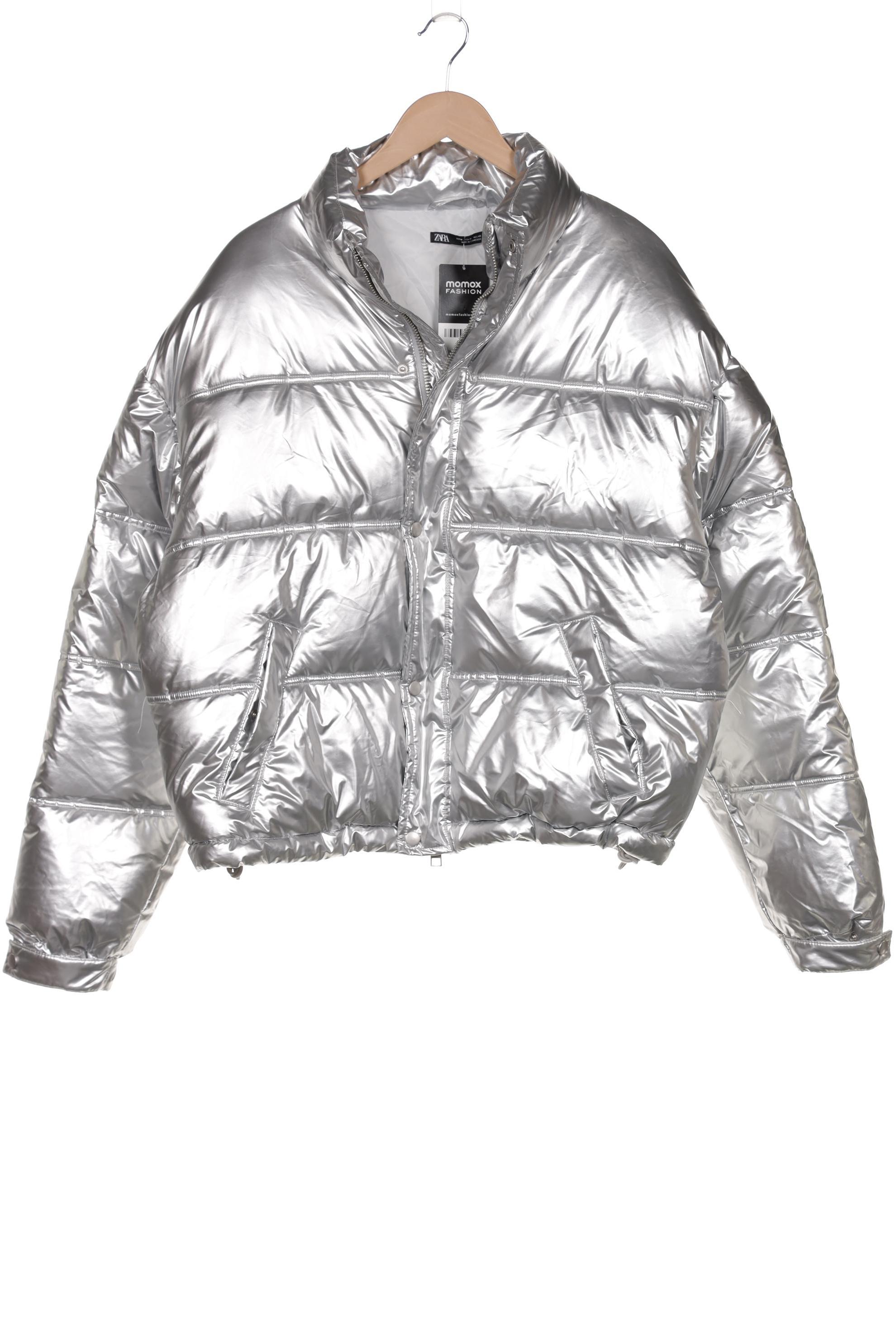 Thumbnail - Zara Damen Jacke, silber, Gr. 38