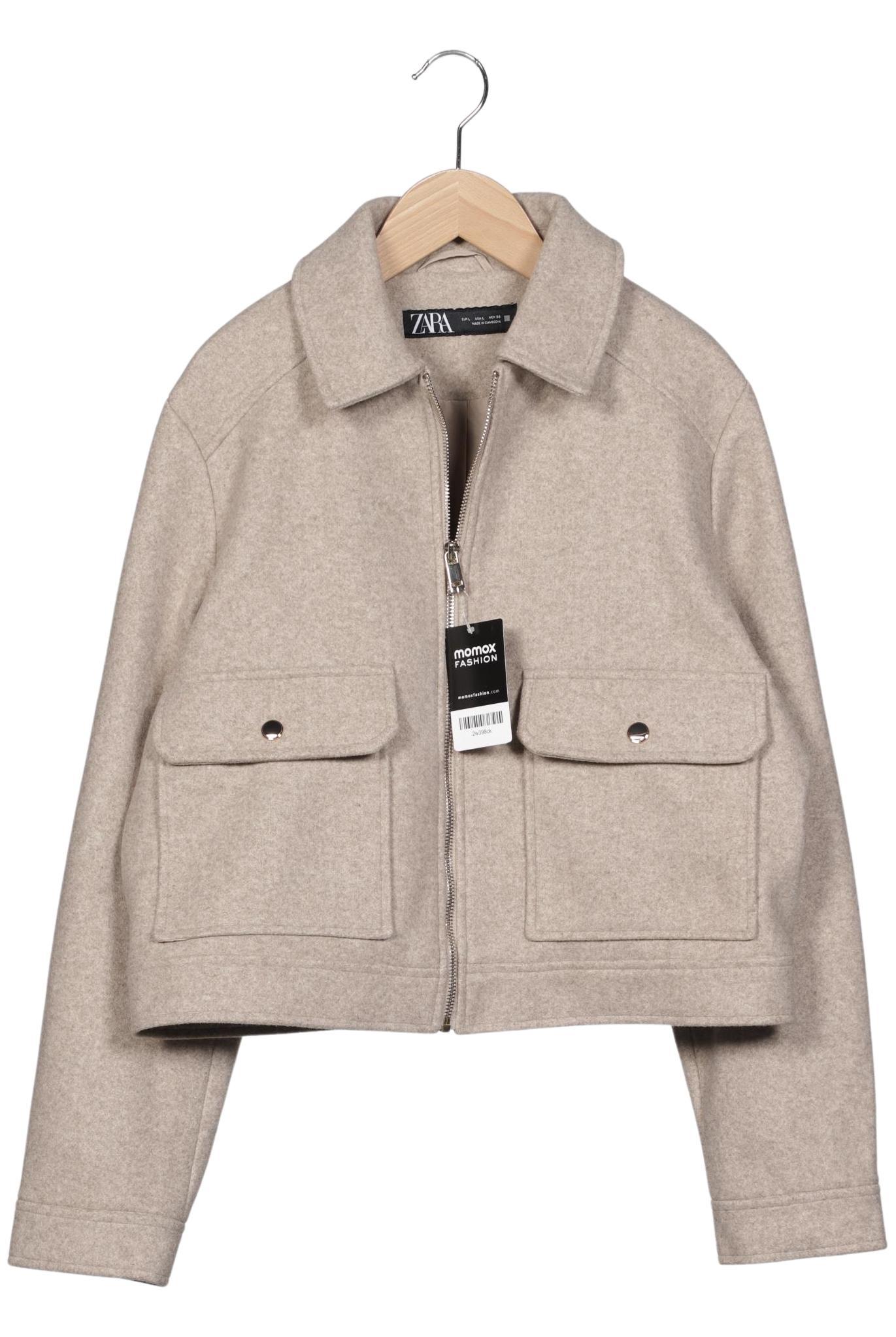 

Zara Damen Jacke, beige, Gr. 42