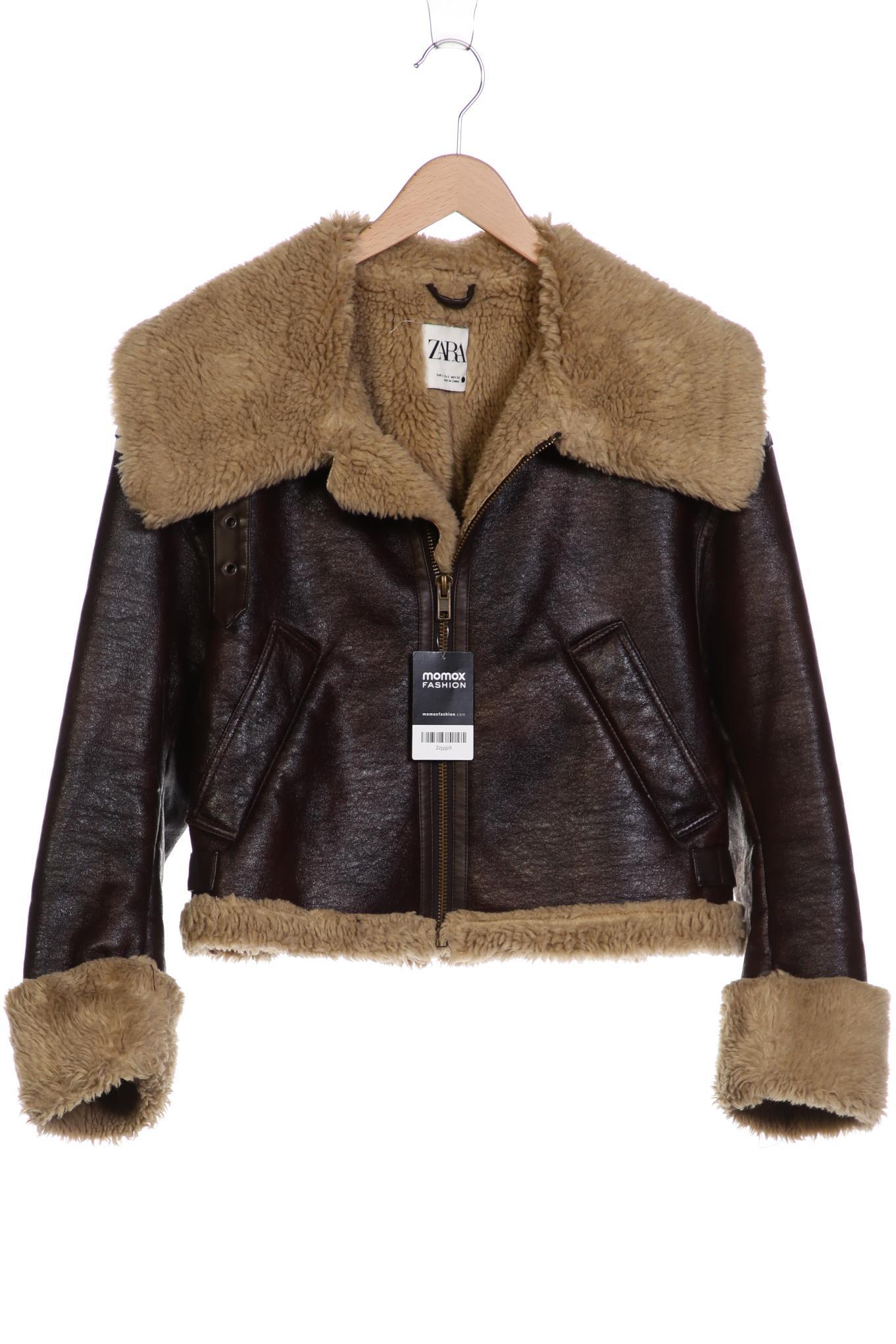 

ZARA Damen Jacke, braun