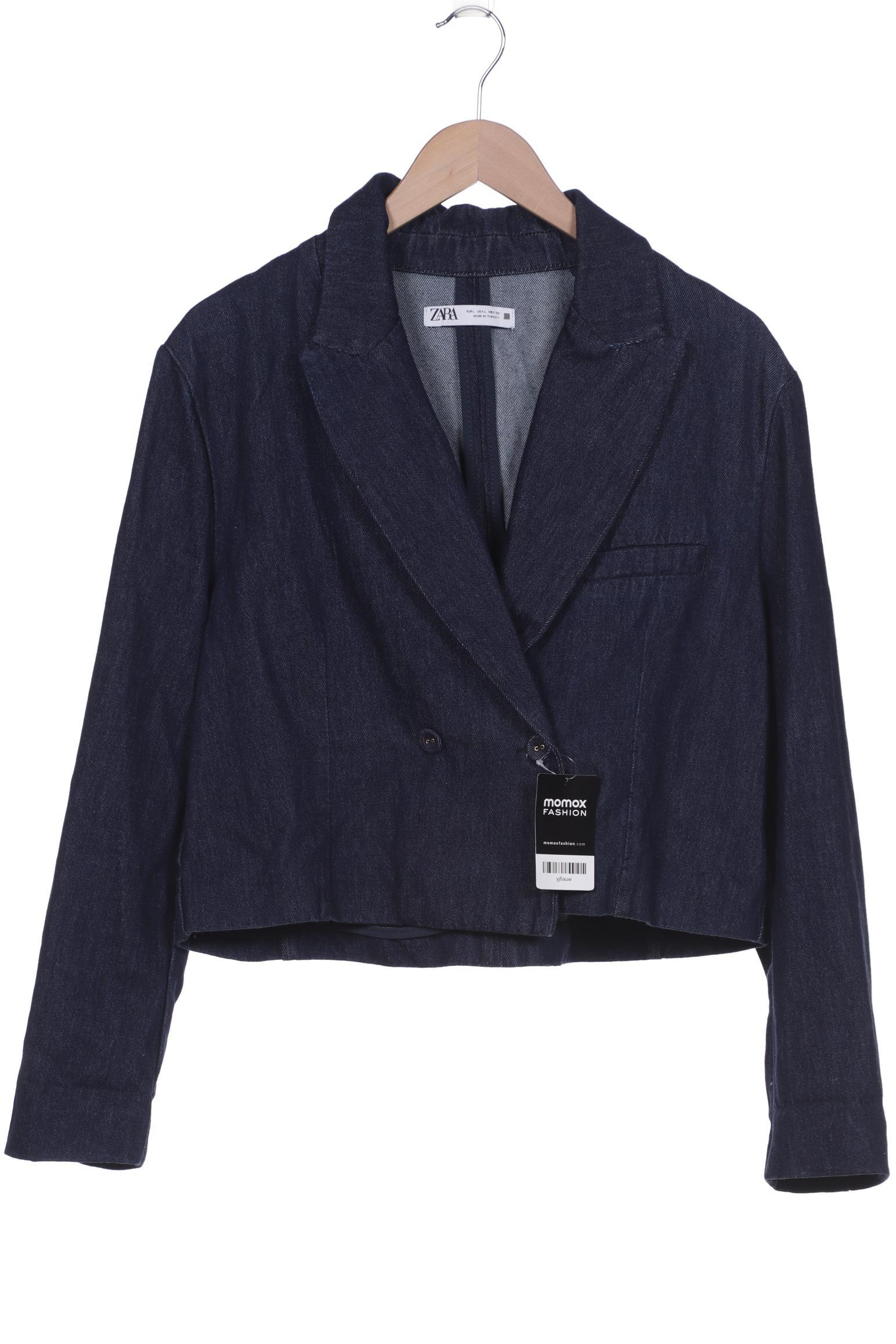 

ZARA Damen Jacke, marineblau