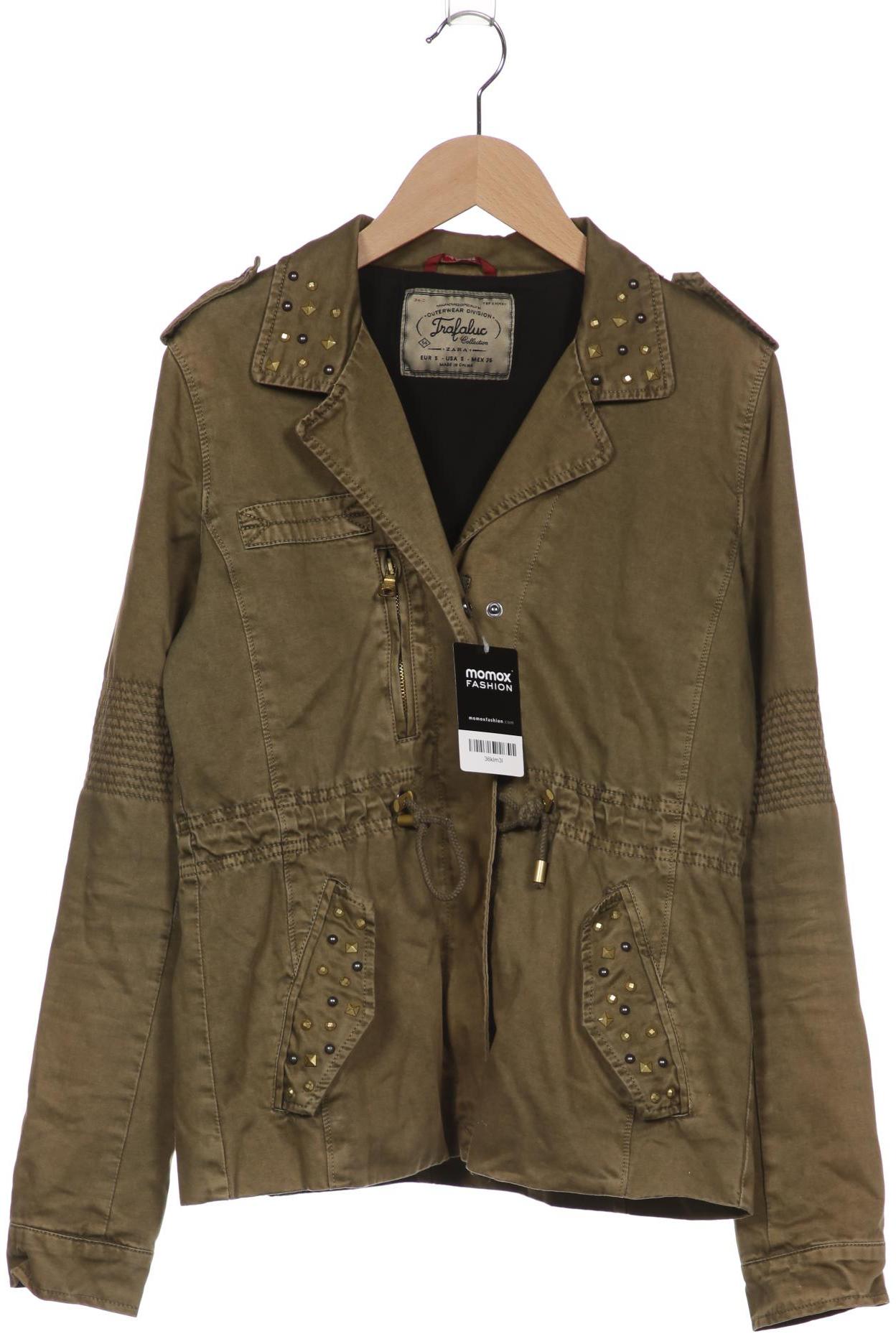 

ZARA Damen Jacke, grün